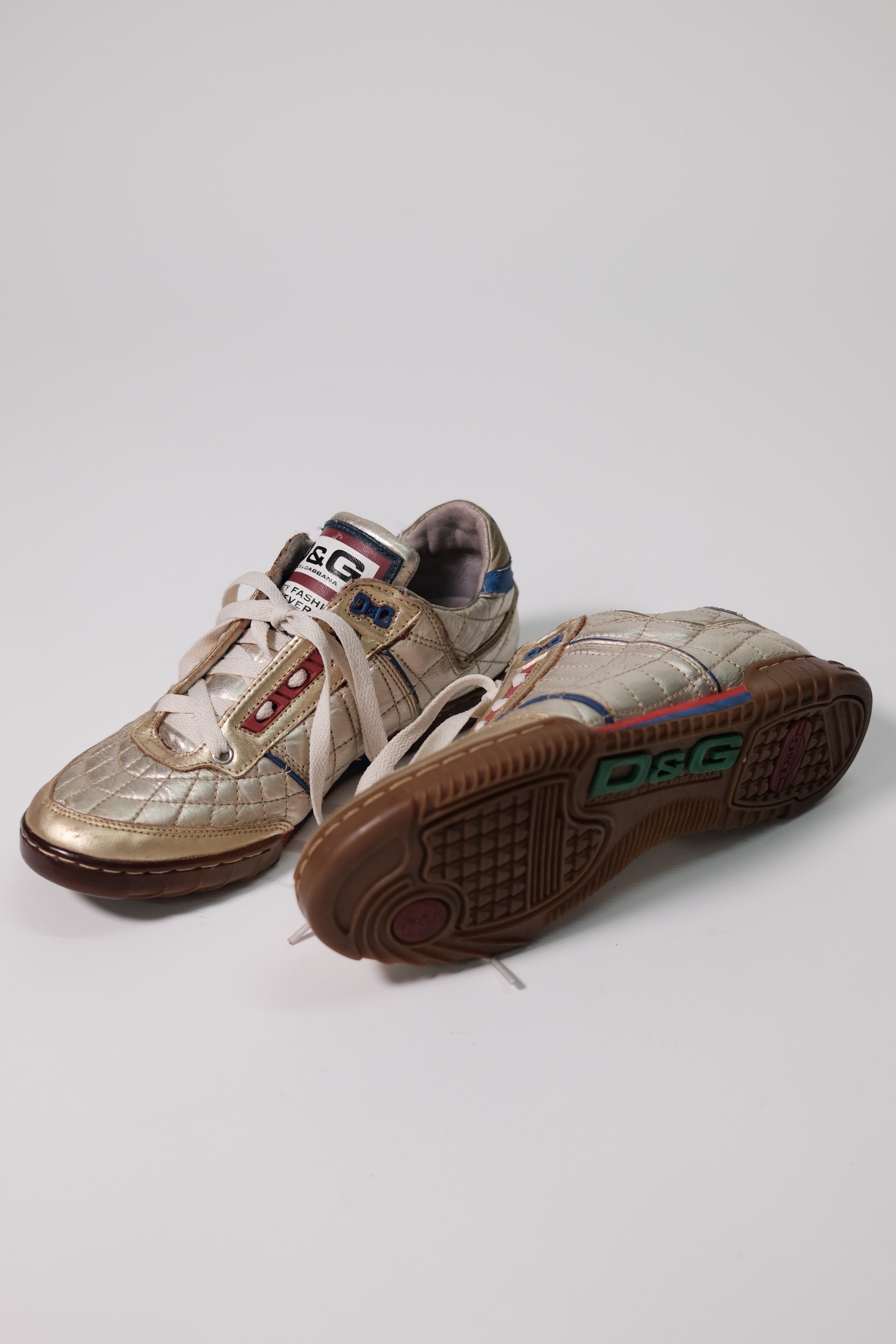 D&G low silver trainer