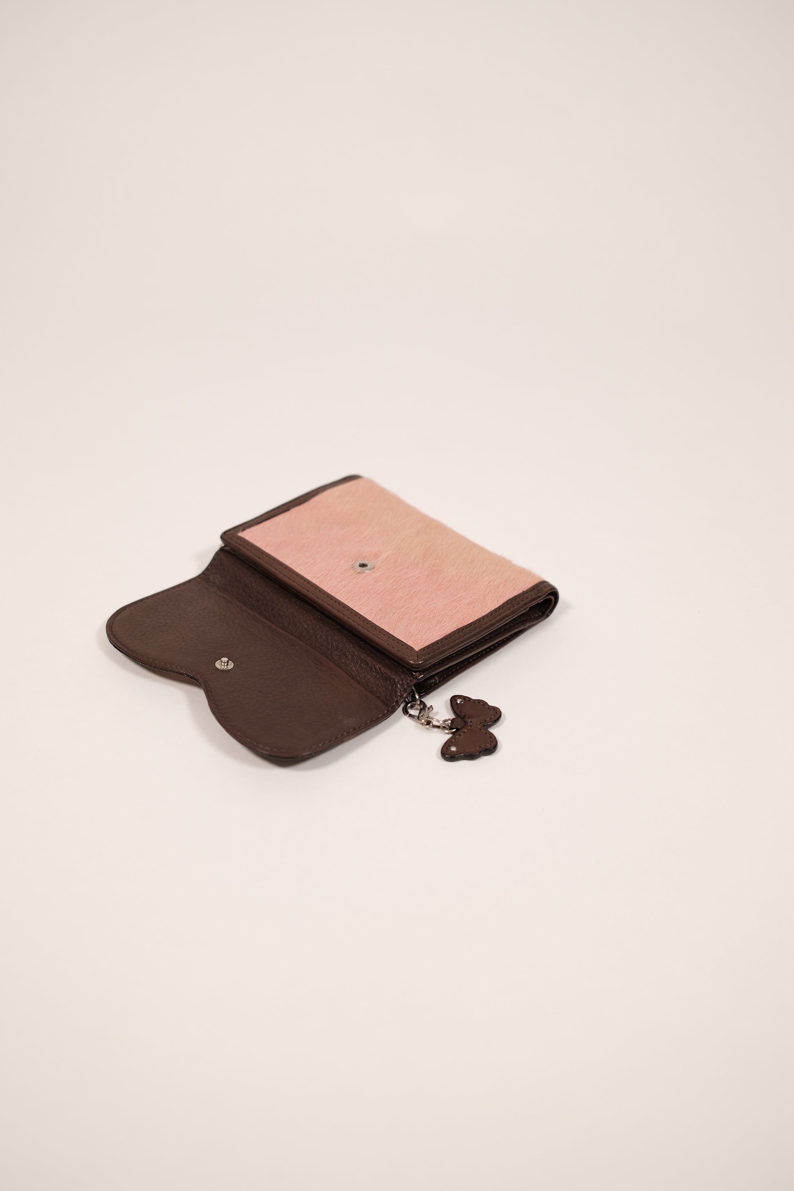 Rebecca Taylor butterfly furry leather folded wallet