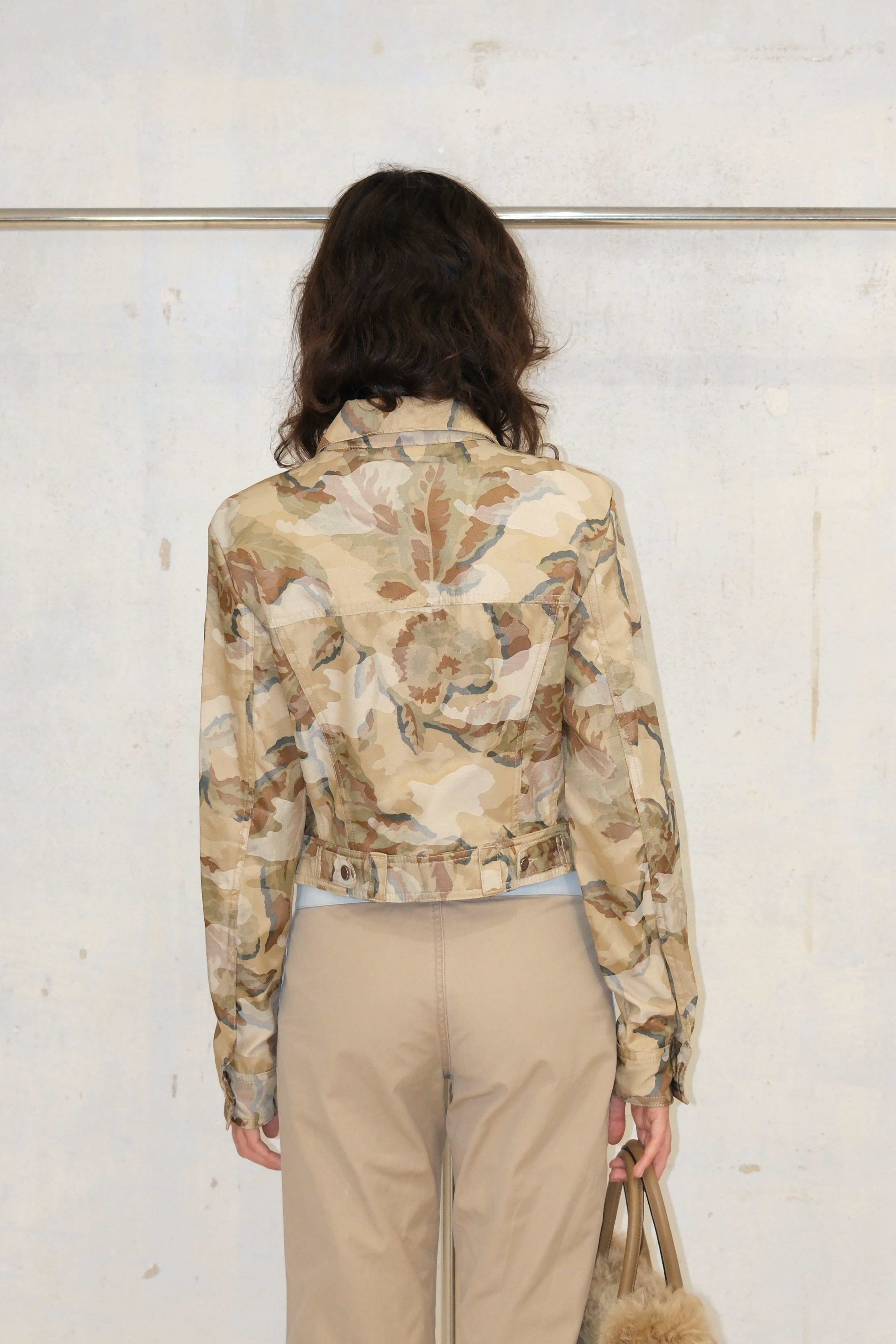 GF FERRE Military Style Cropped Jacket