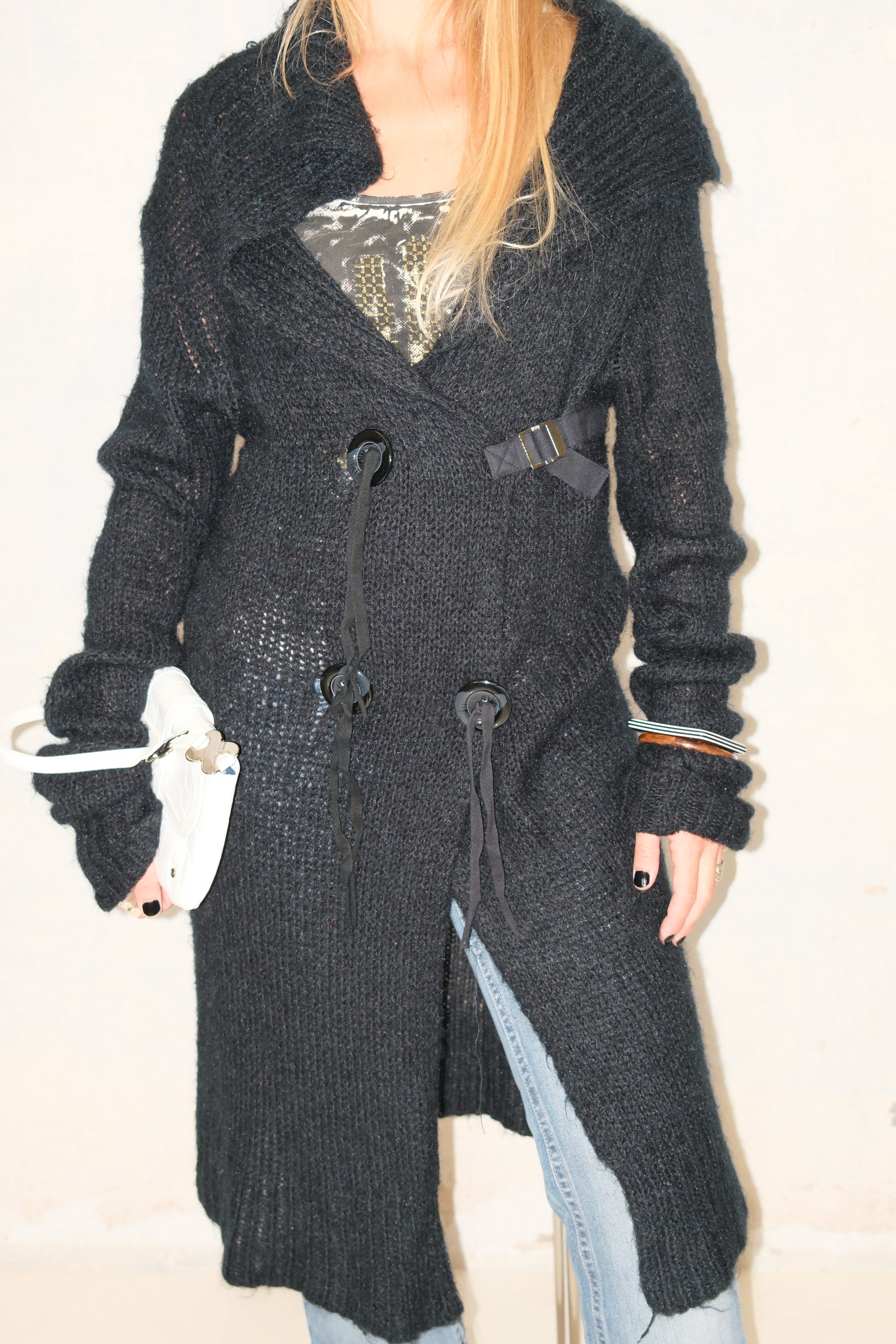 DREAMY SOFT MOHAIR LONG CARDIGAN