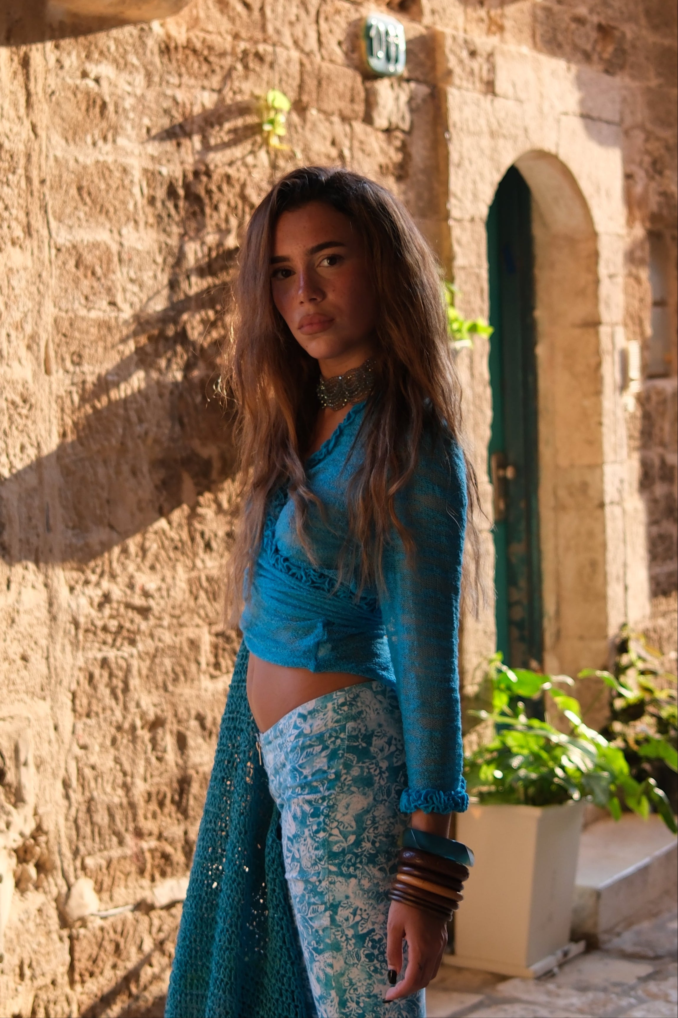 Knit Wrap Top