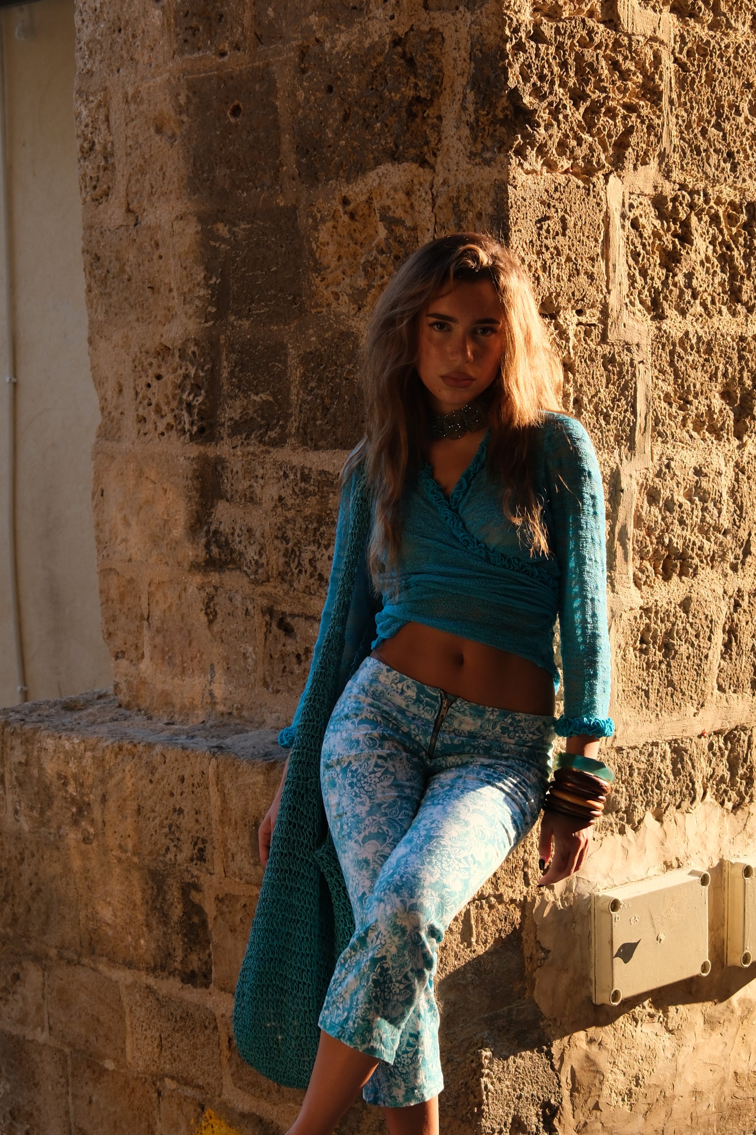 Knit Wrap Top