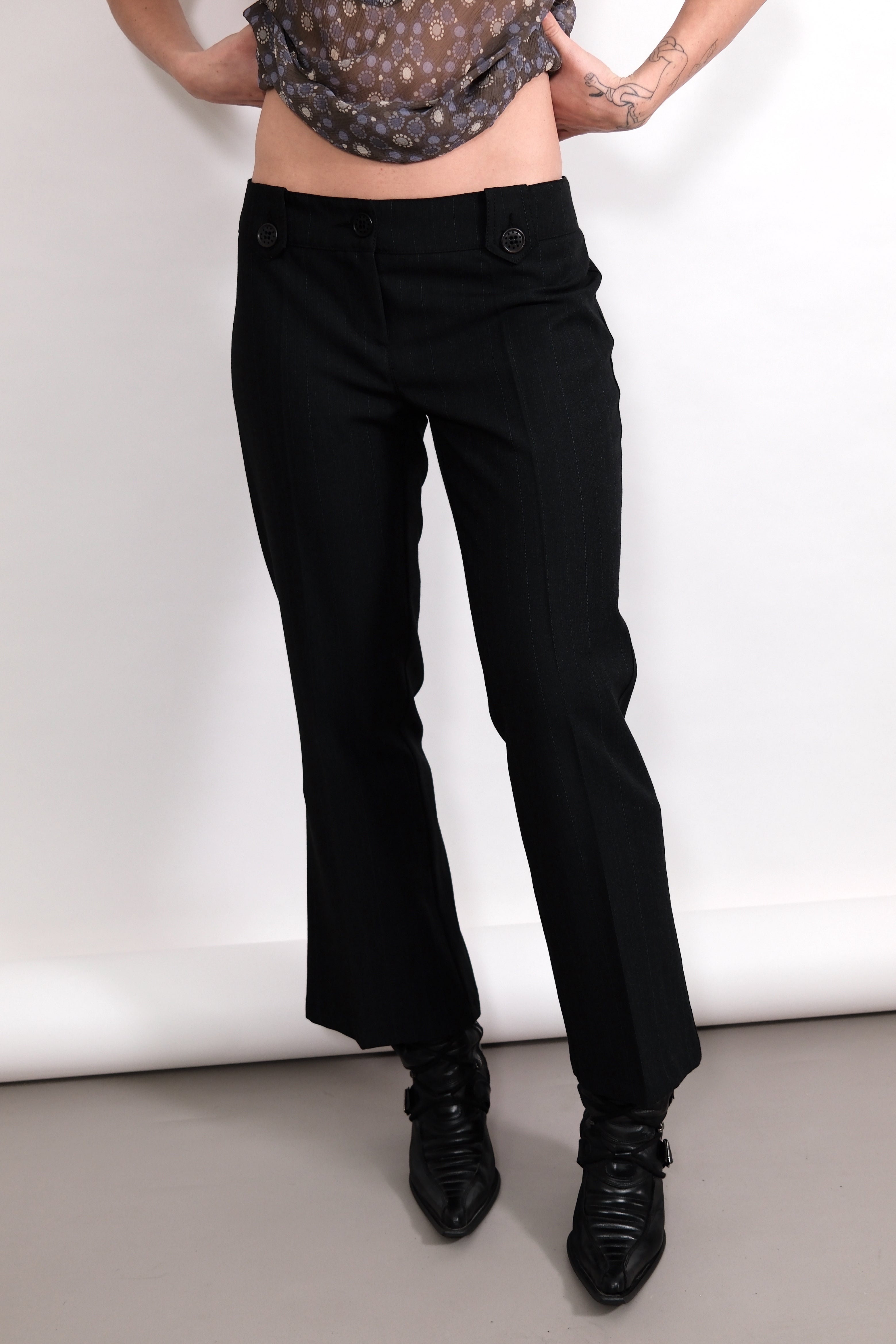 Low-Rise Striped pants Size 38-40