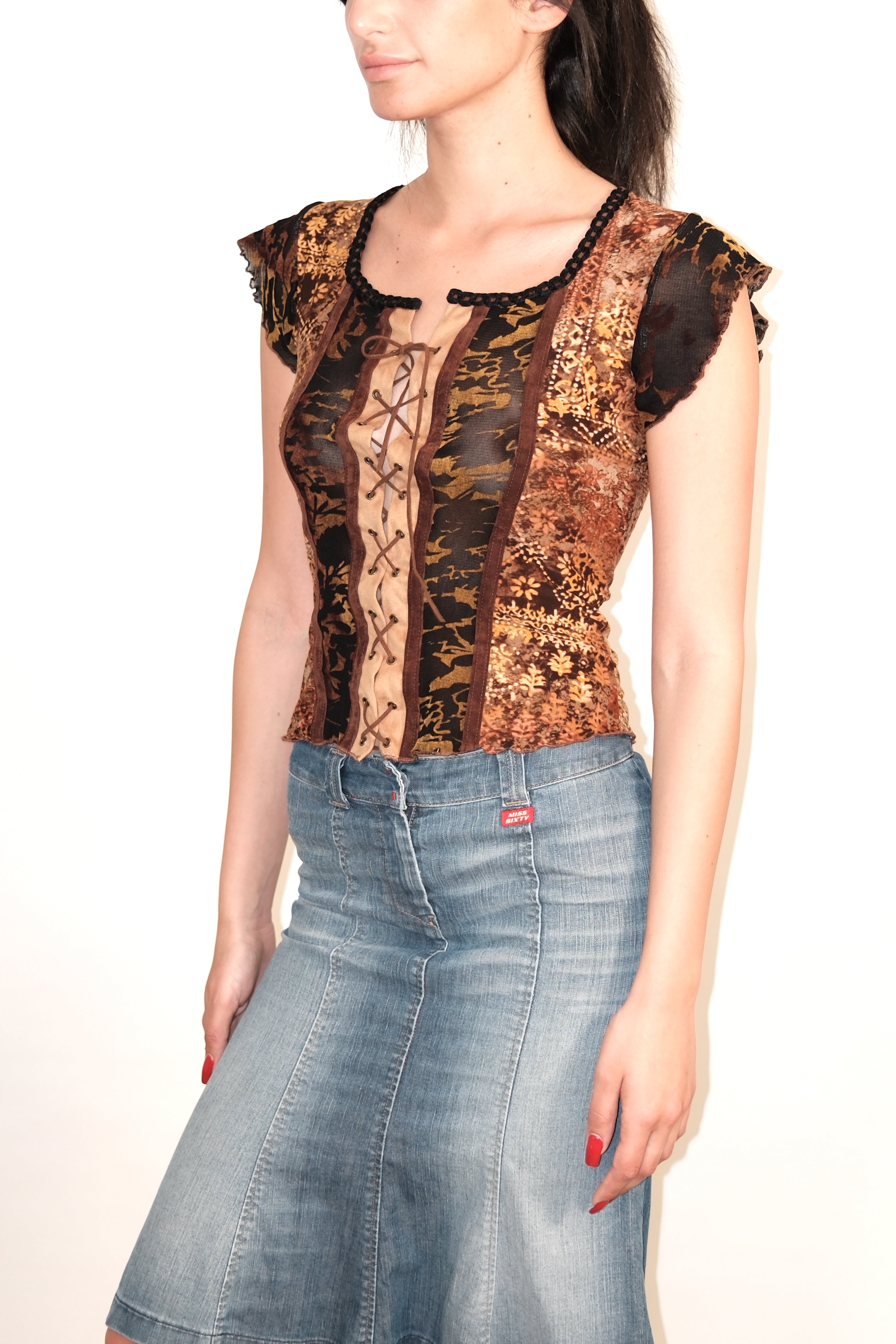 Boho Tie-Front Top