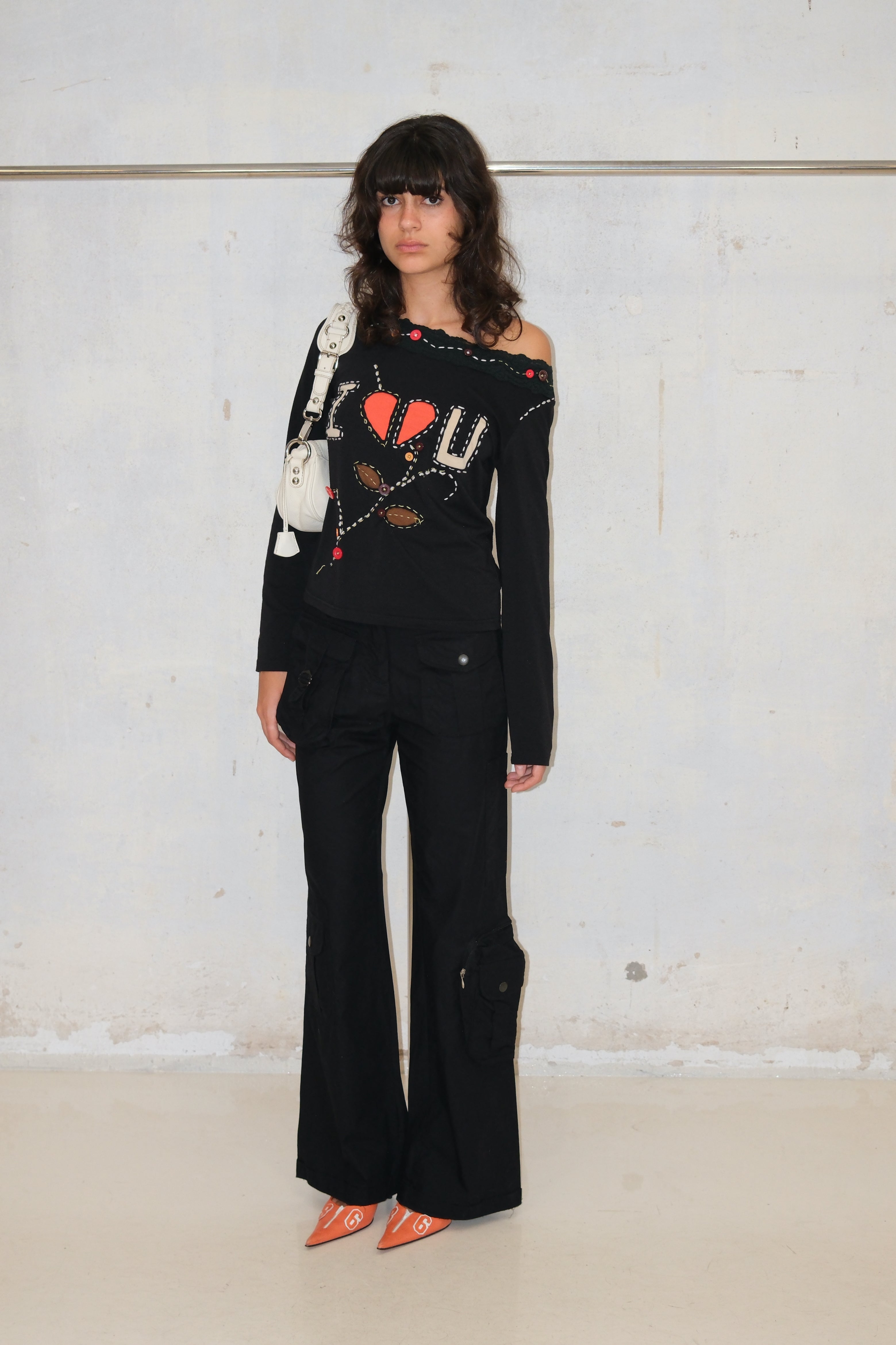 SISLEY BLACK FLARE PANTS SIZE 34