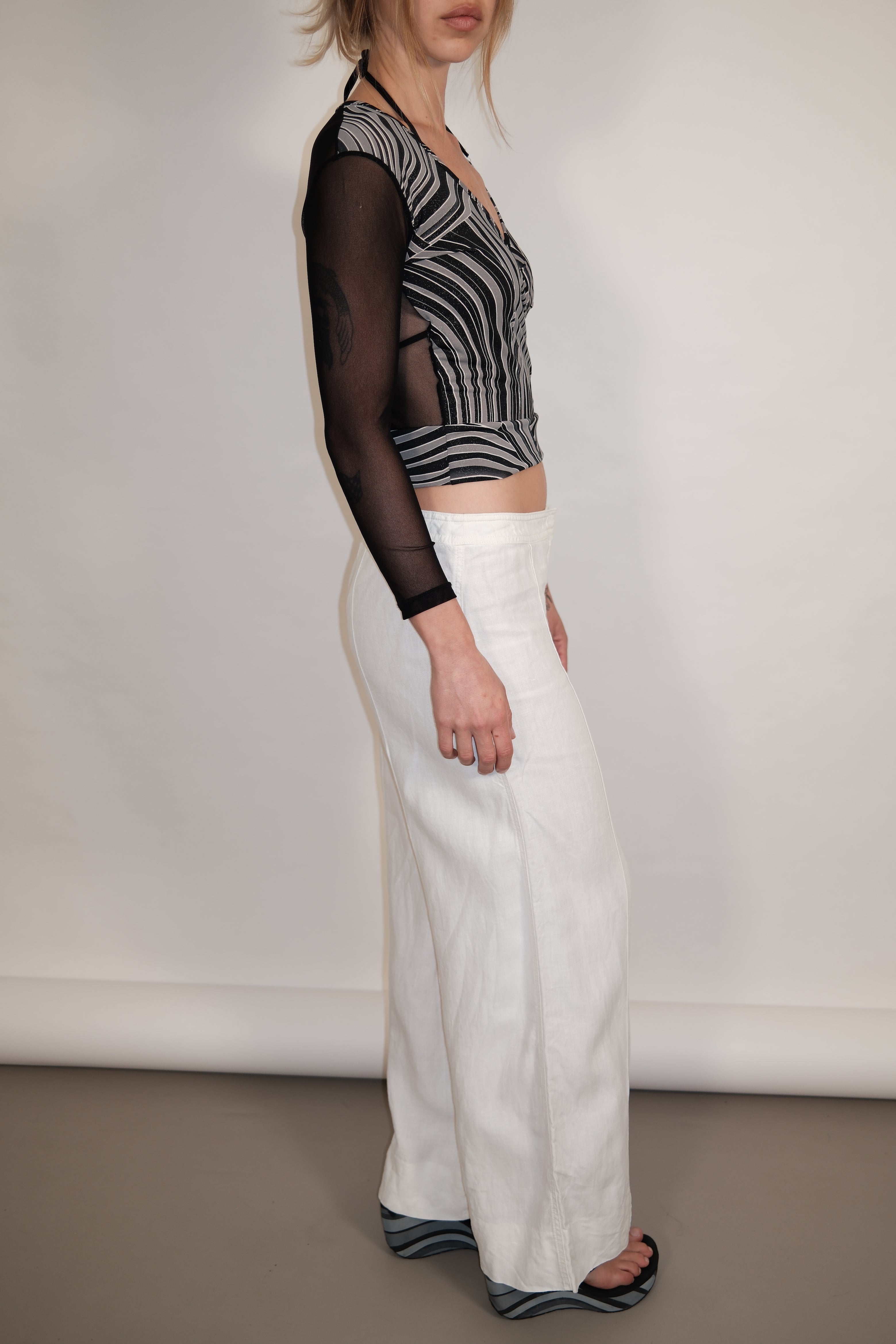 MAX&Co White Wide-Leg Trousers
