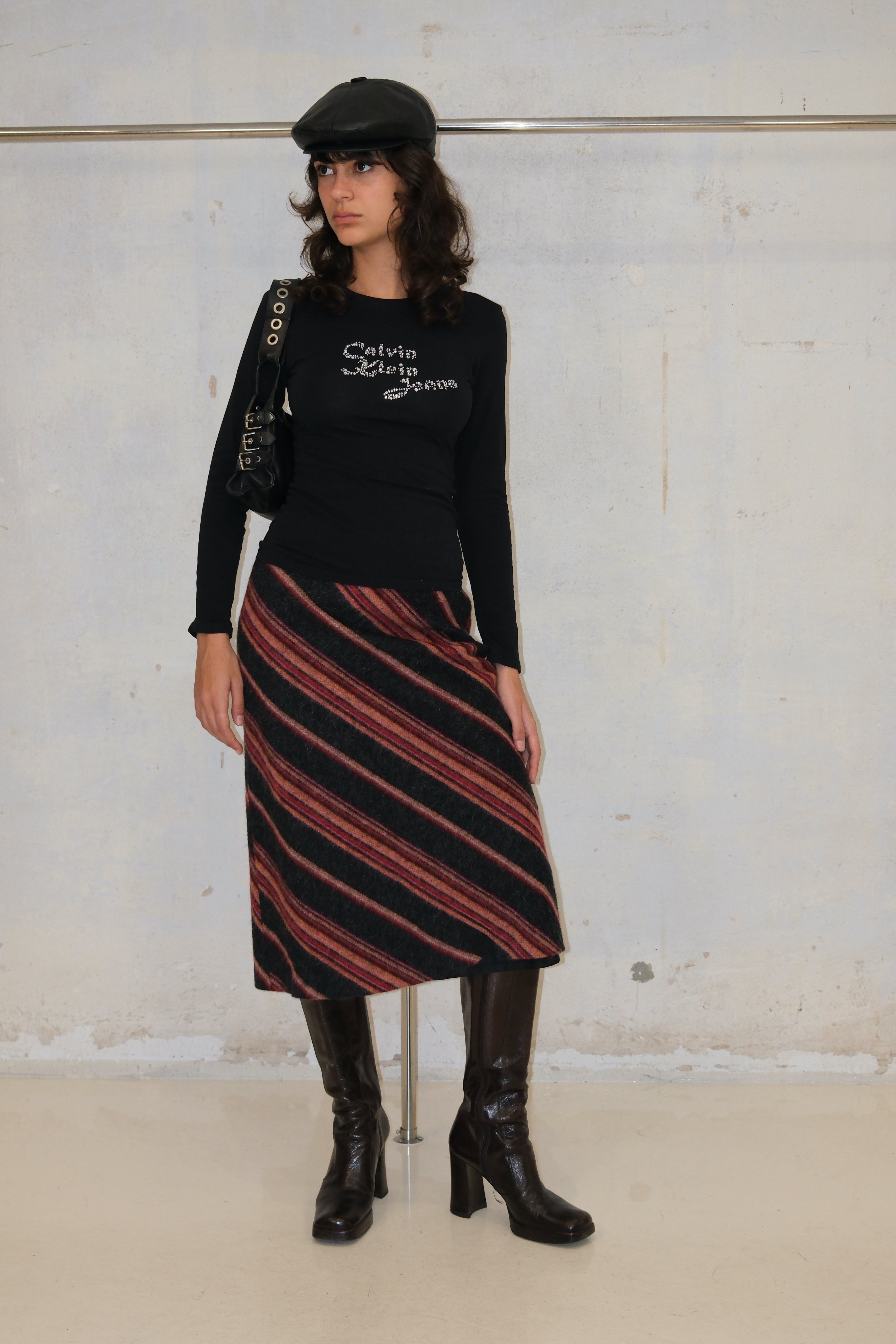 KOOKAI KNIT MID SKIRT