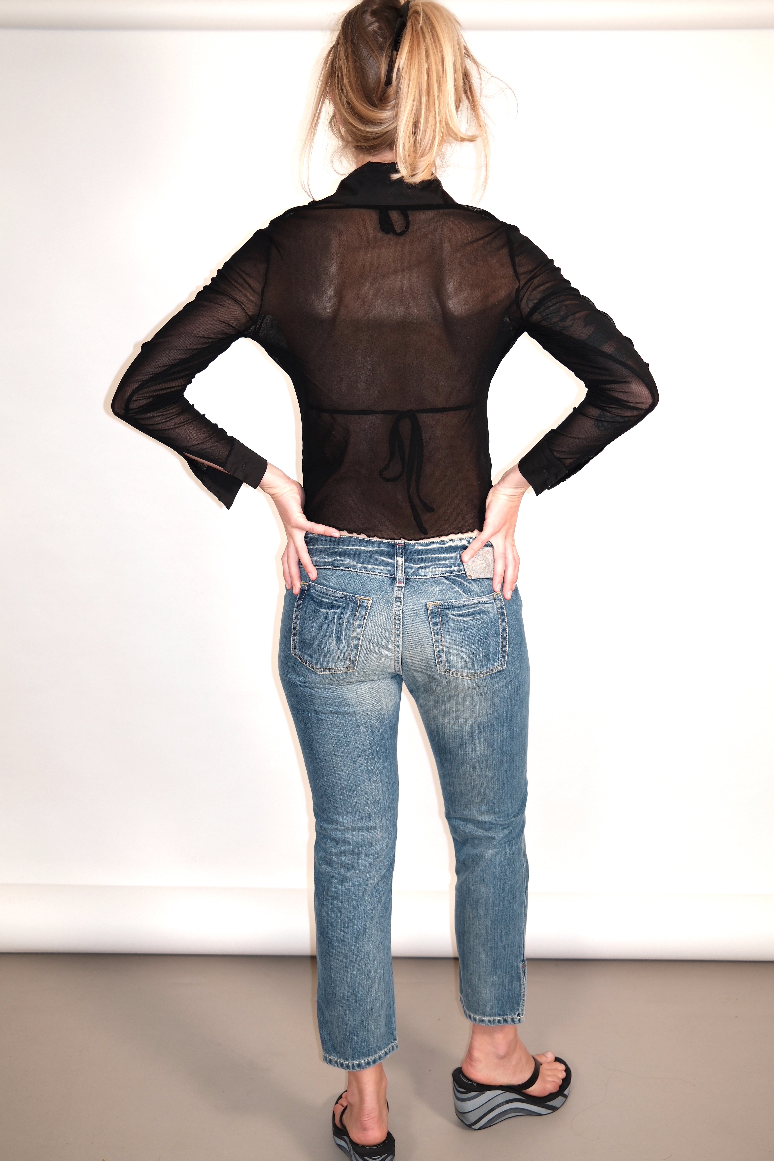 Diesel Low-Rise Jeans With Details Size 38