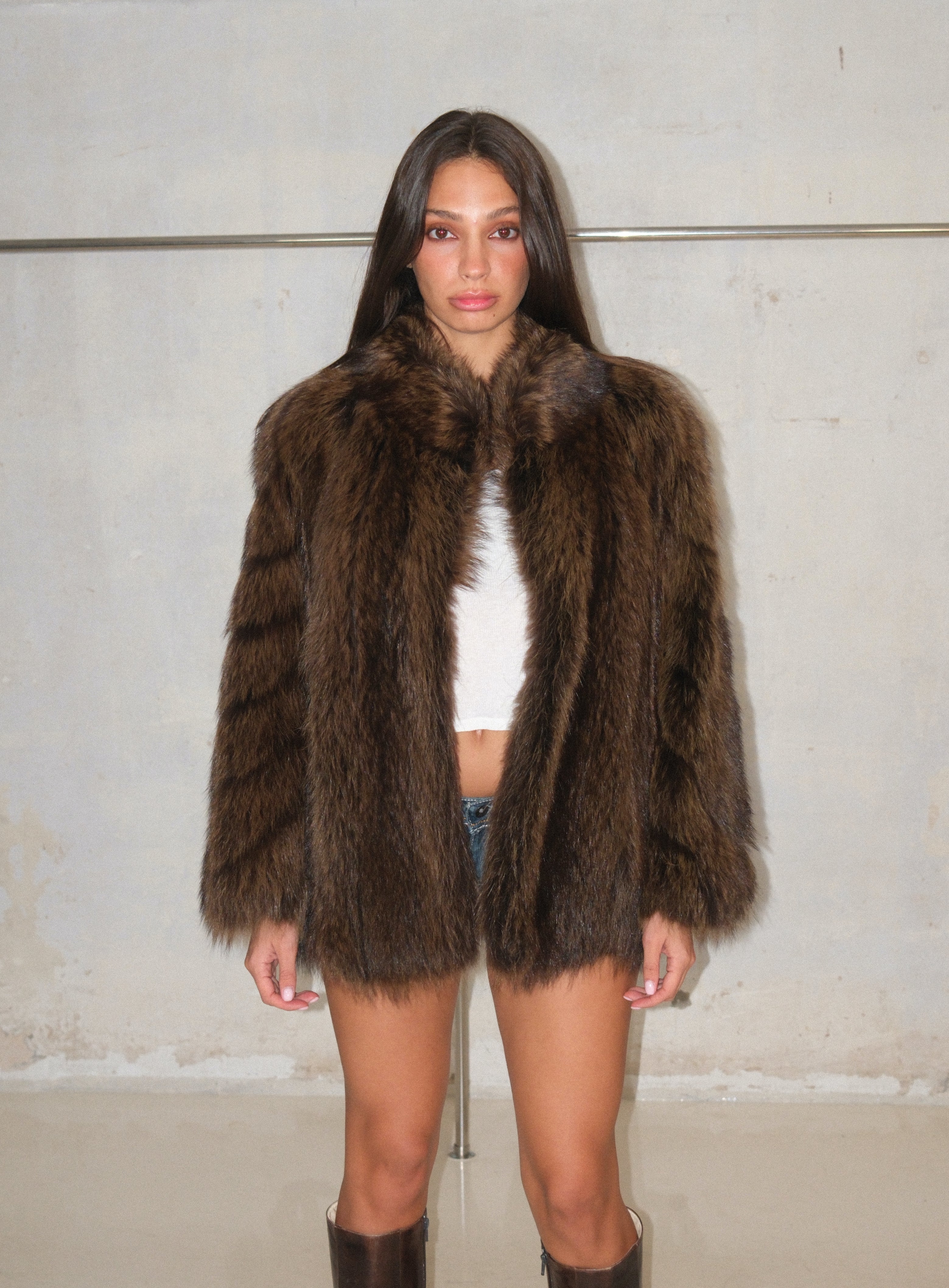 Luxurious Chunky Mink Fur Coat