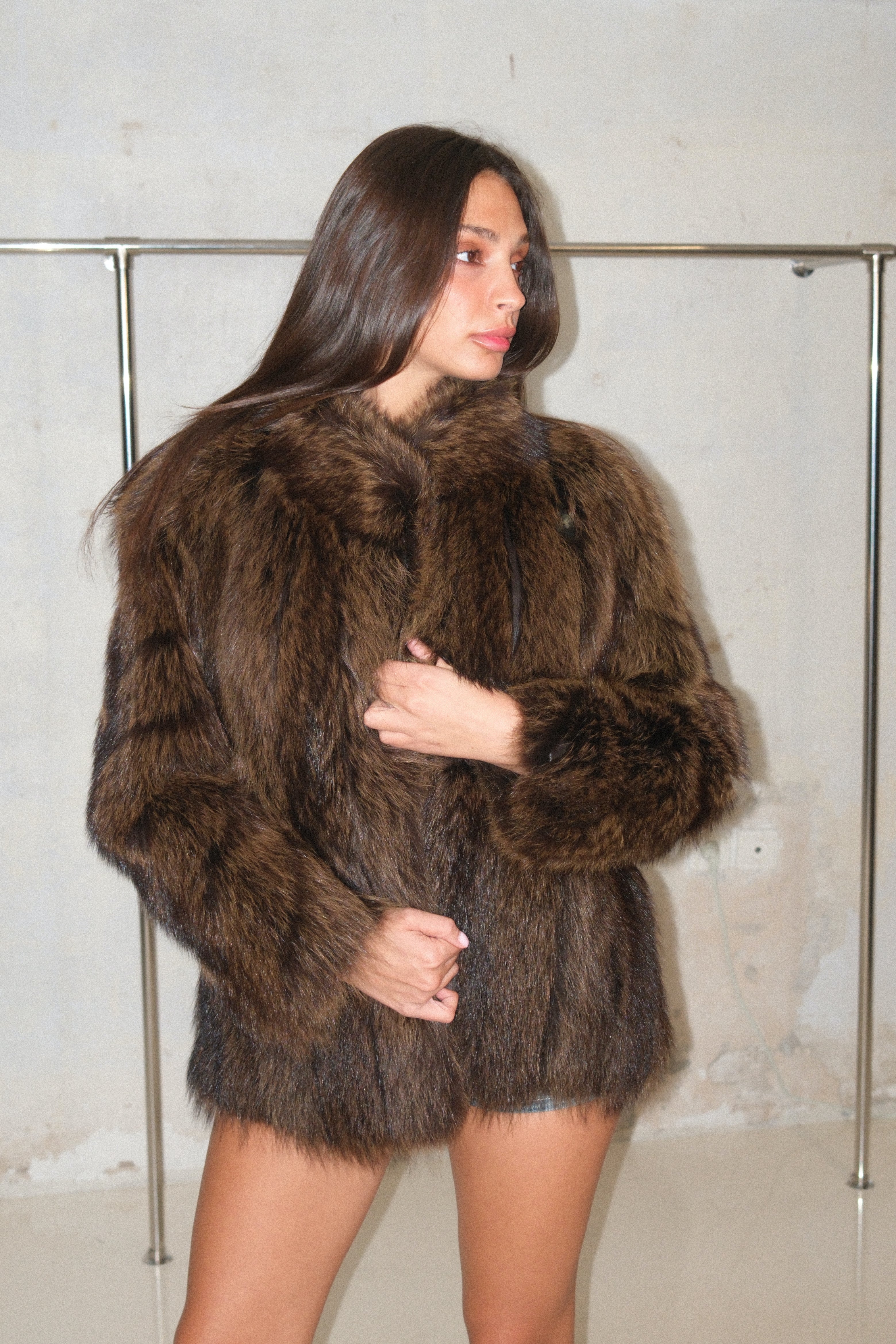 Luxurious Chunky Mink Fur Coat