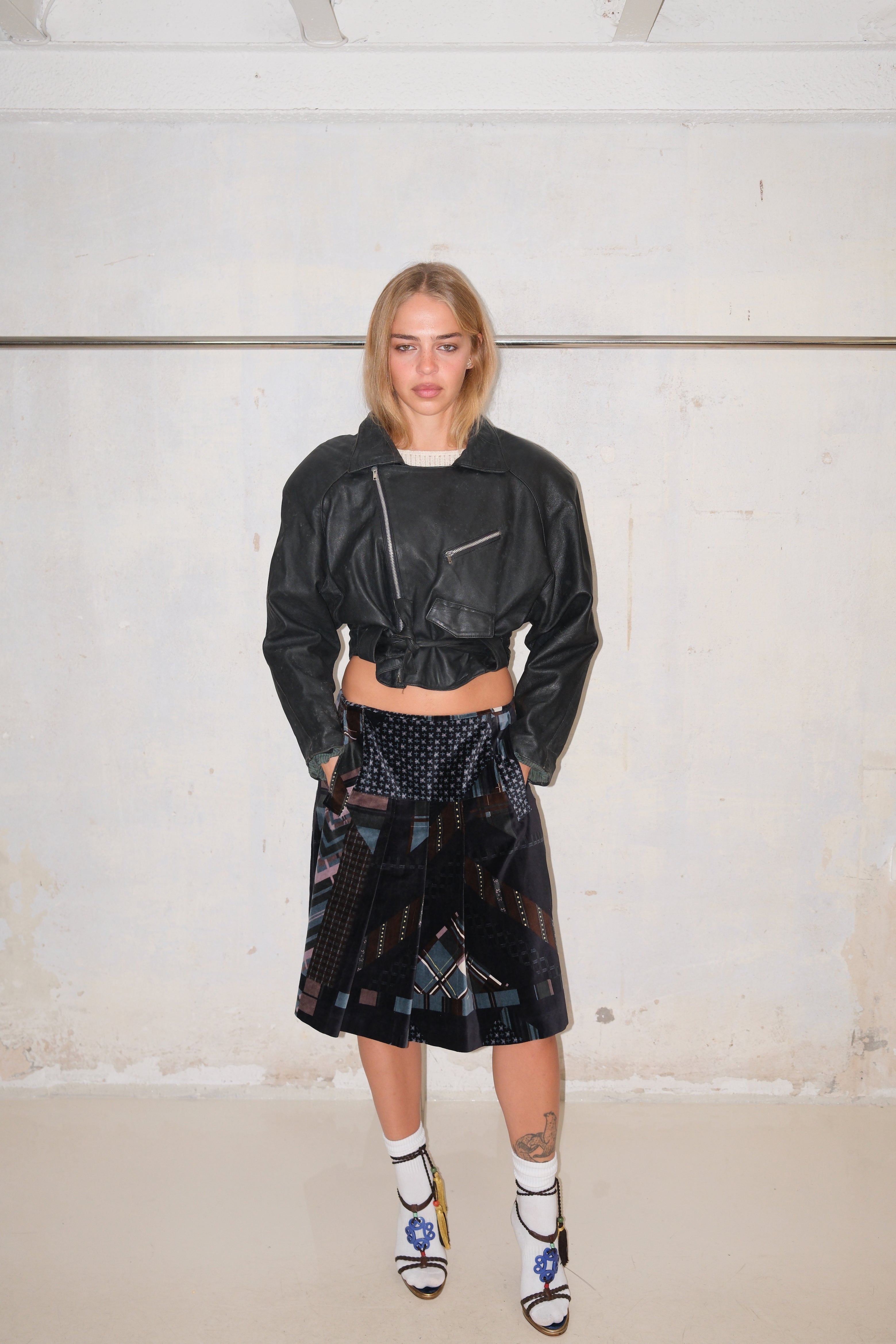 KENZO PLEATED MIDI SKIRT