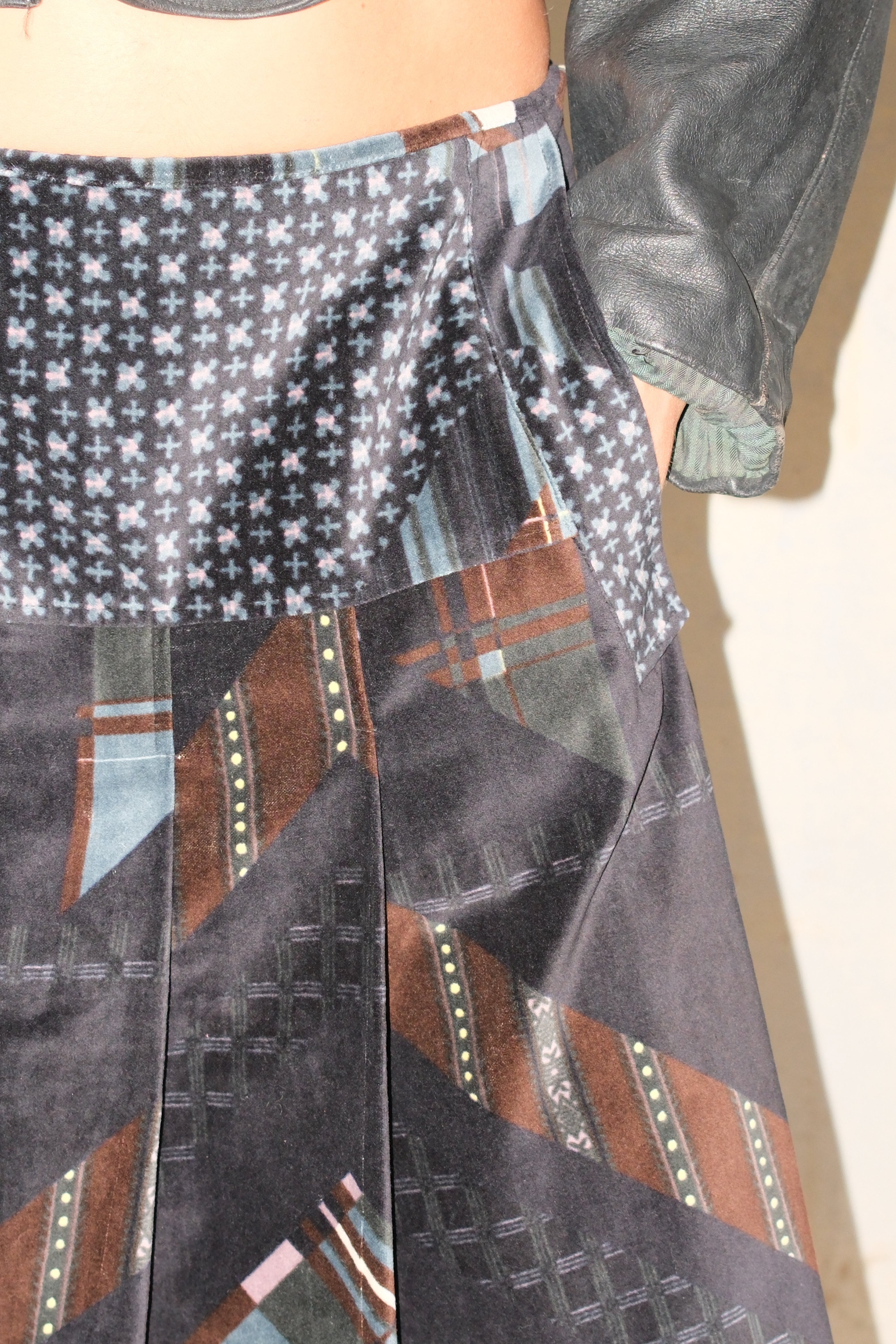 KENZO PLEATED MIDI SKIRT