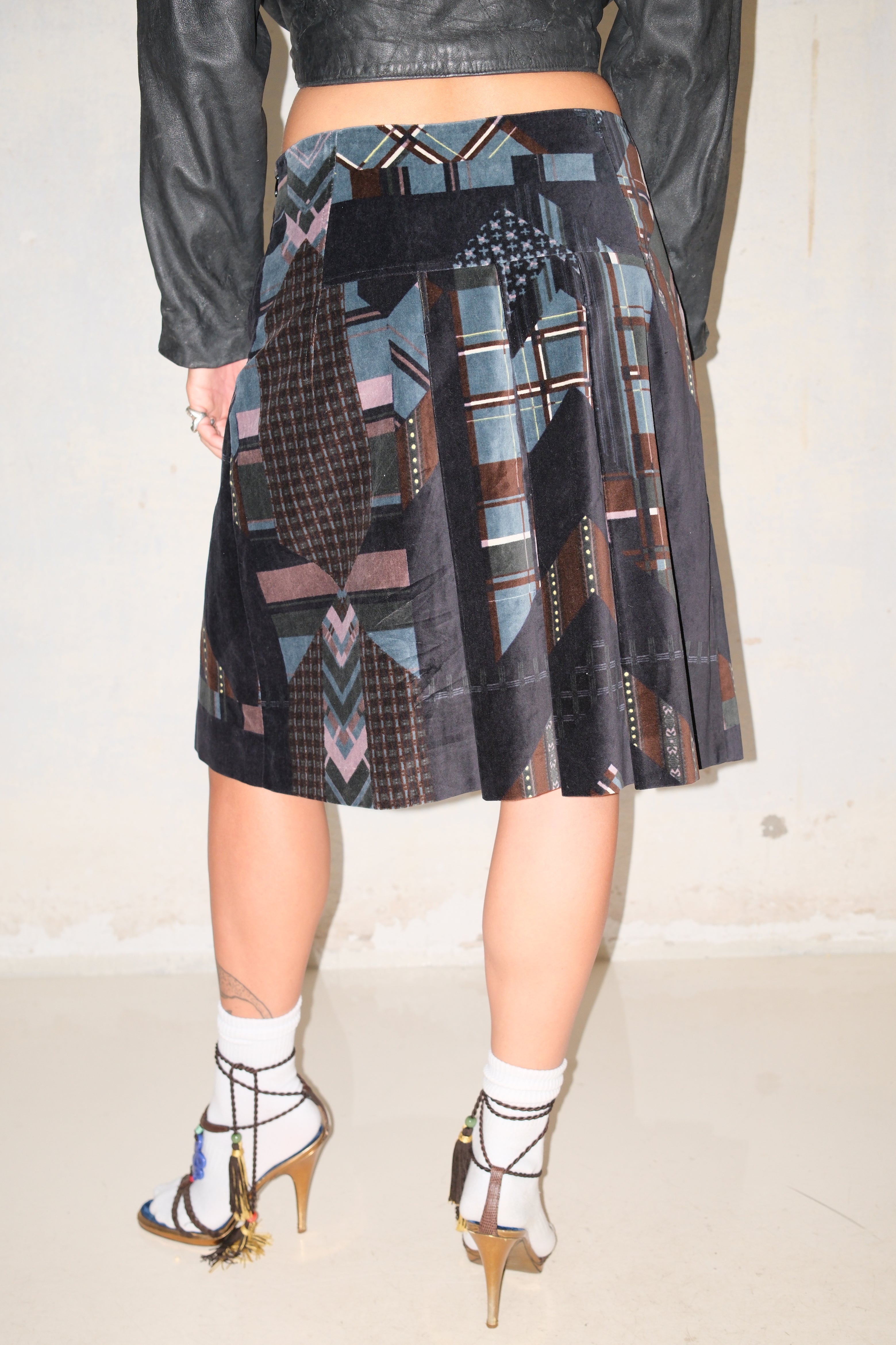 KENZO PLEATED MIDI SKIRT