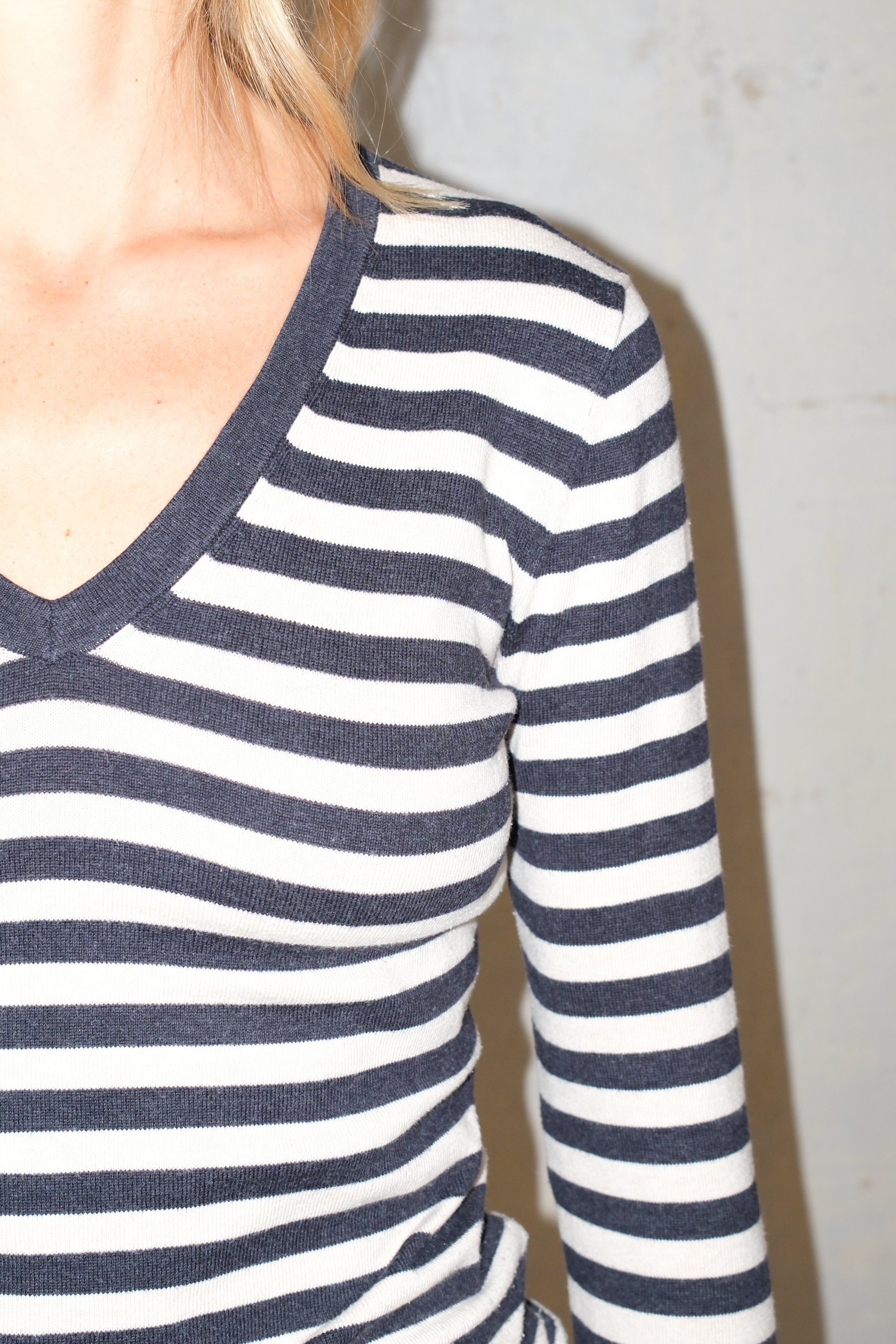 TOMMY HILFIGER STRIPED KNIT TOP