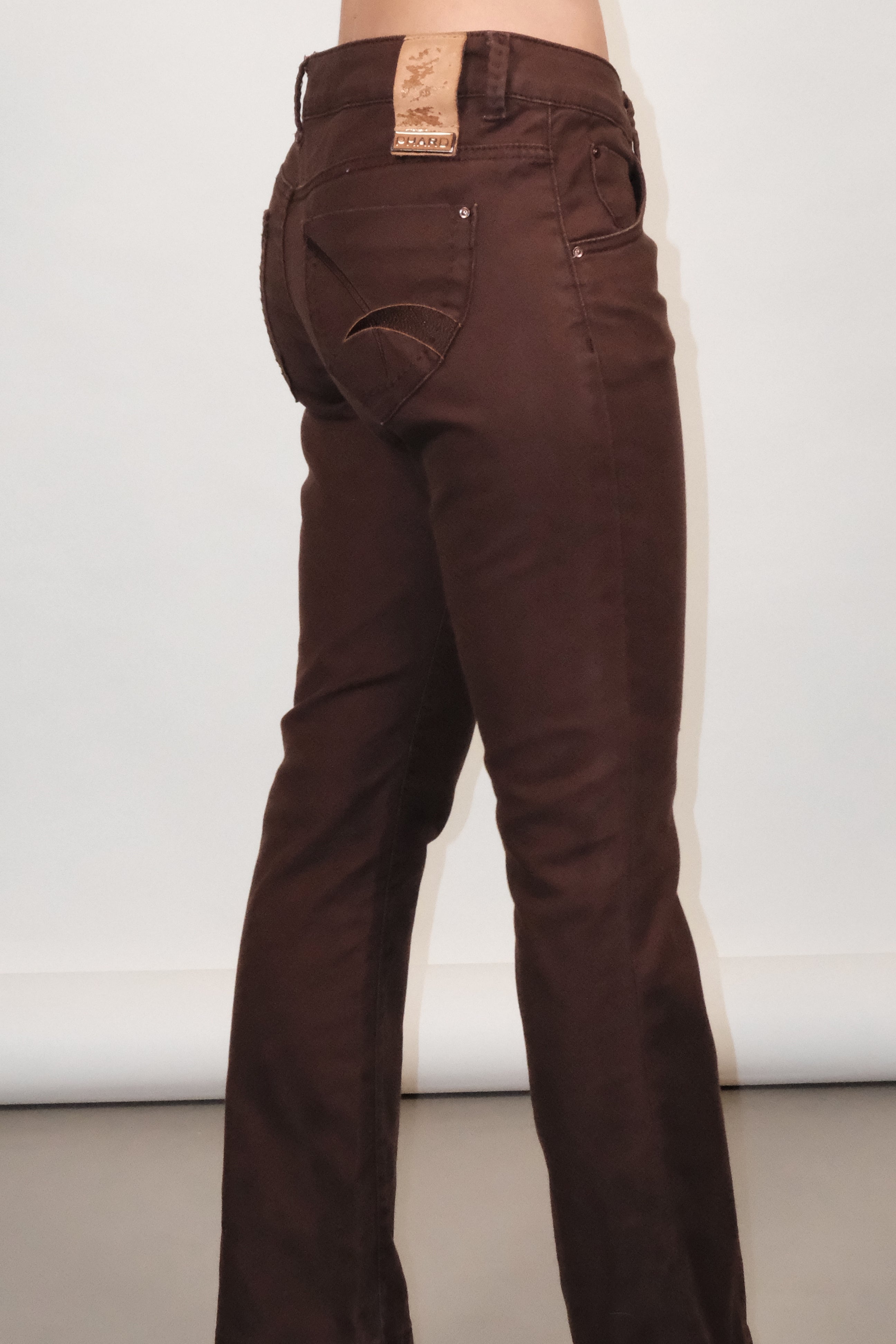Slim Leg denim Pants in brown Size 36-37