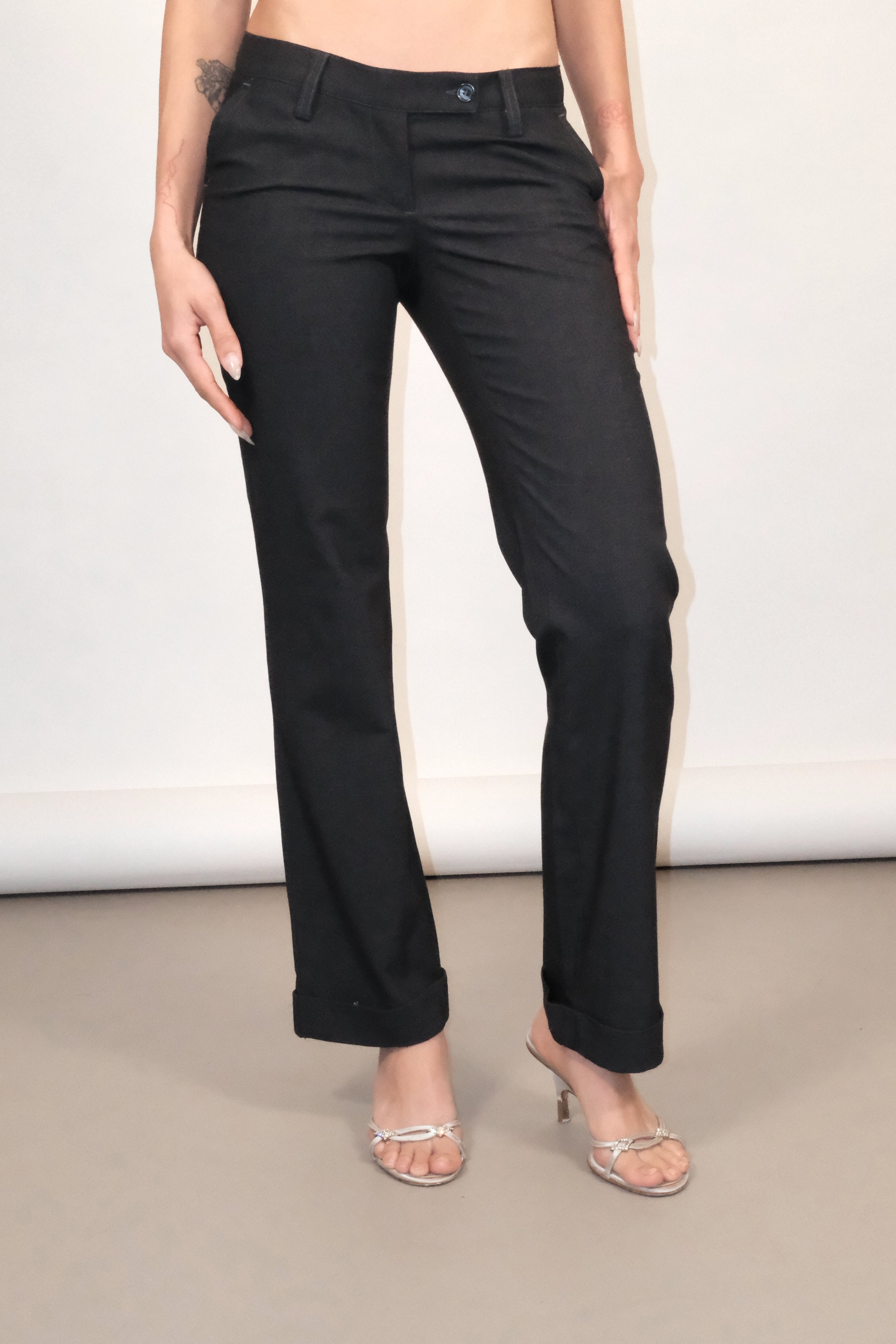 Black Office Trousers Size 36
