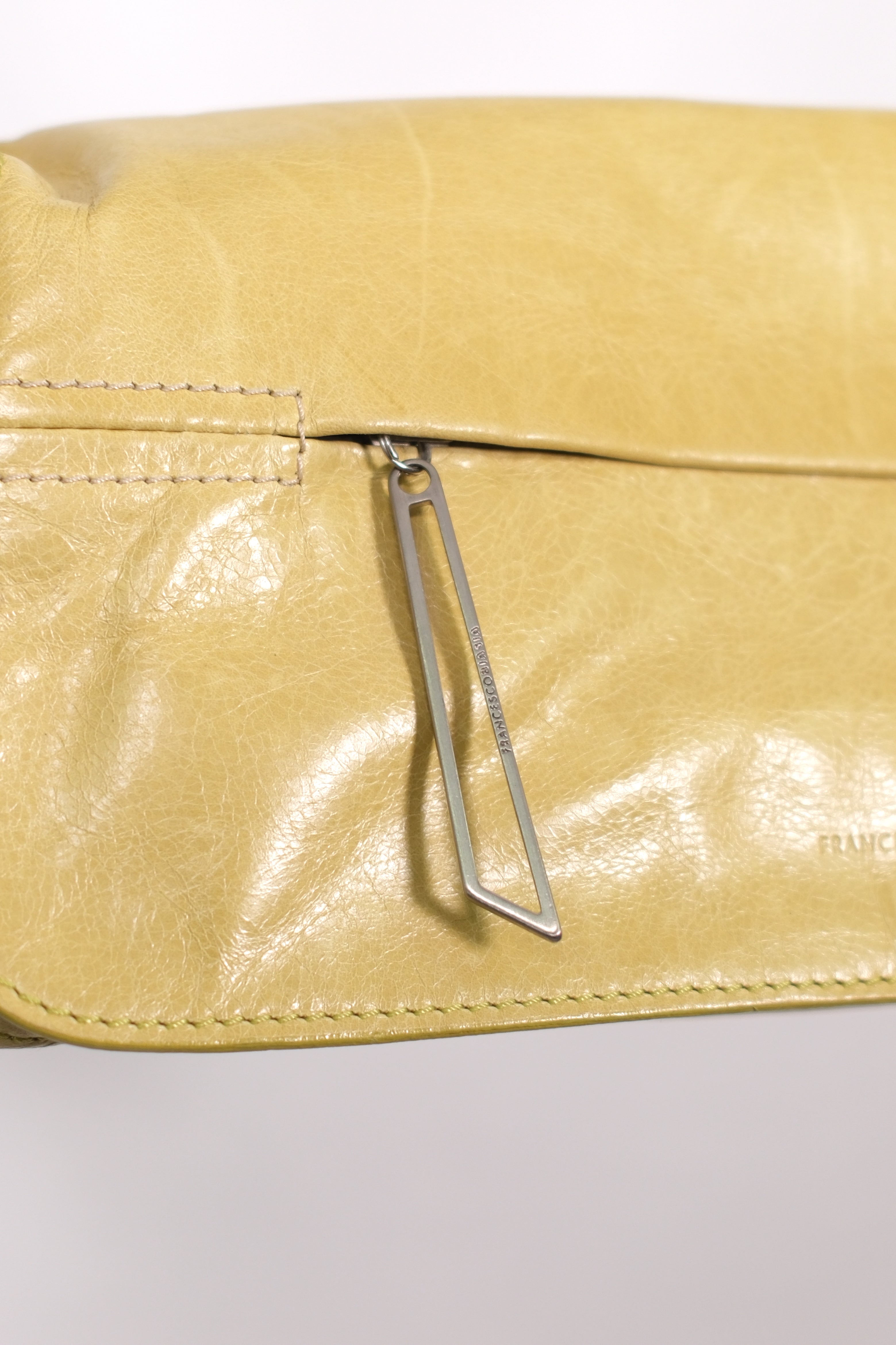 Francesco Biasia Lime Shoulder Bag