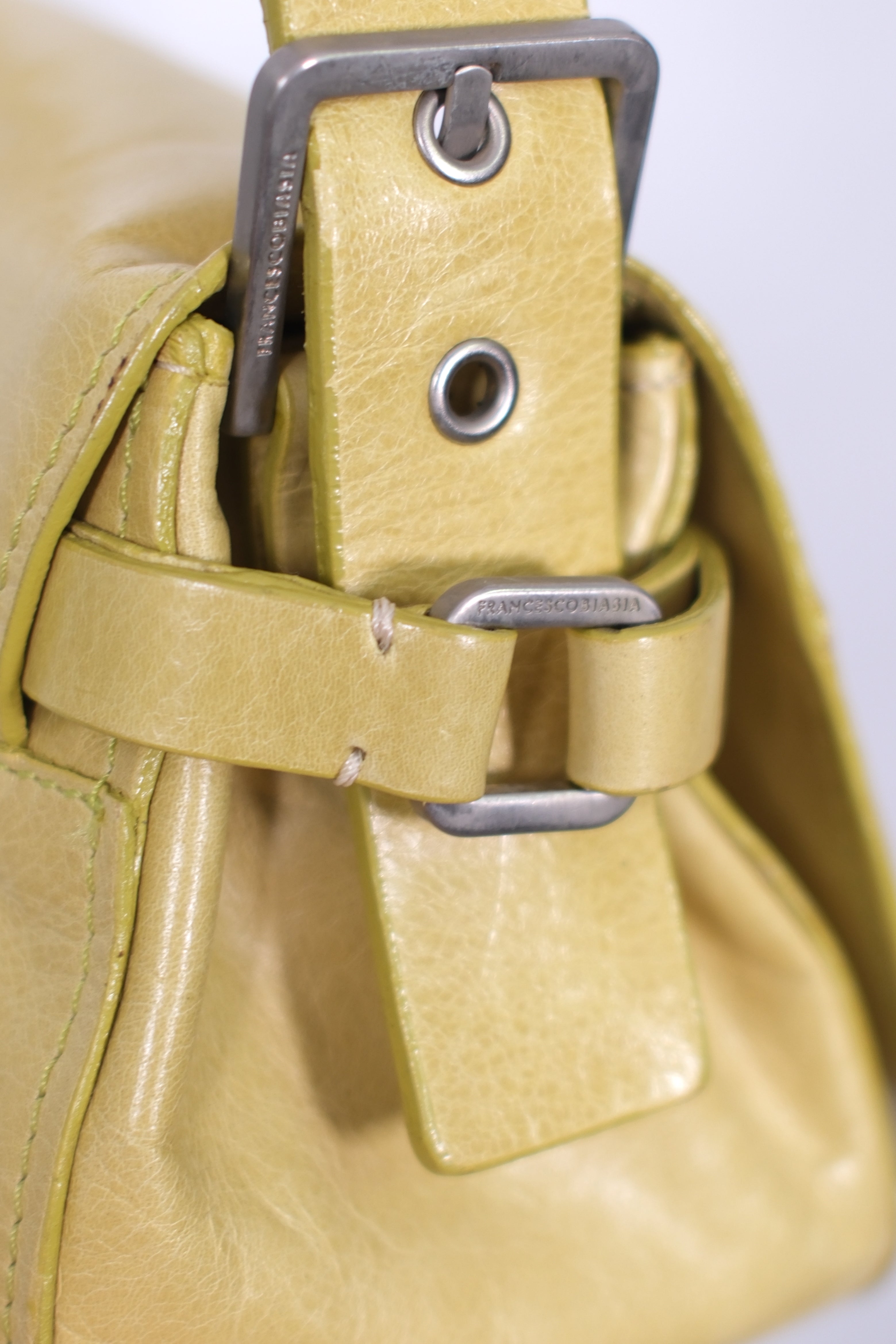 Francesco Biasia Lime Shoulder Bag