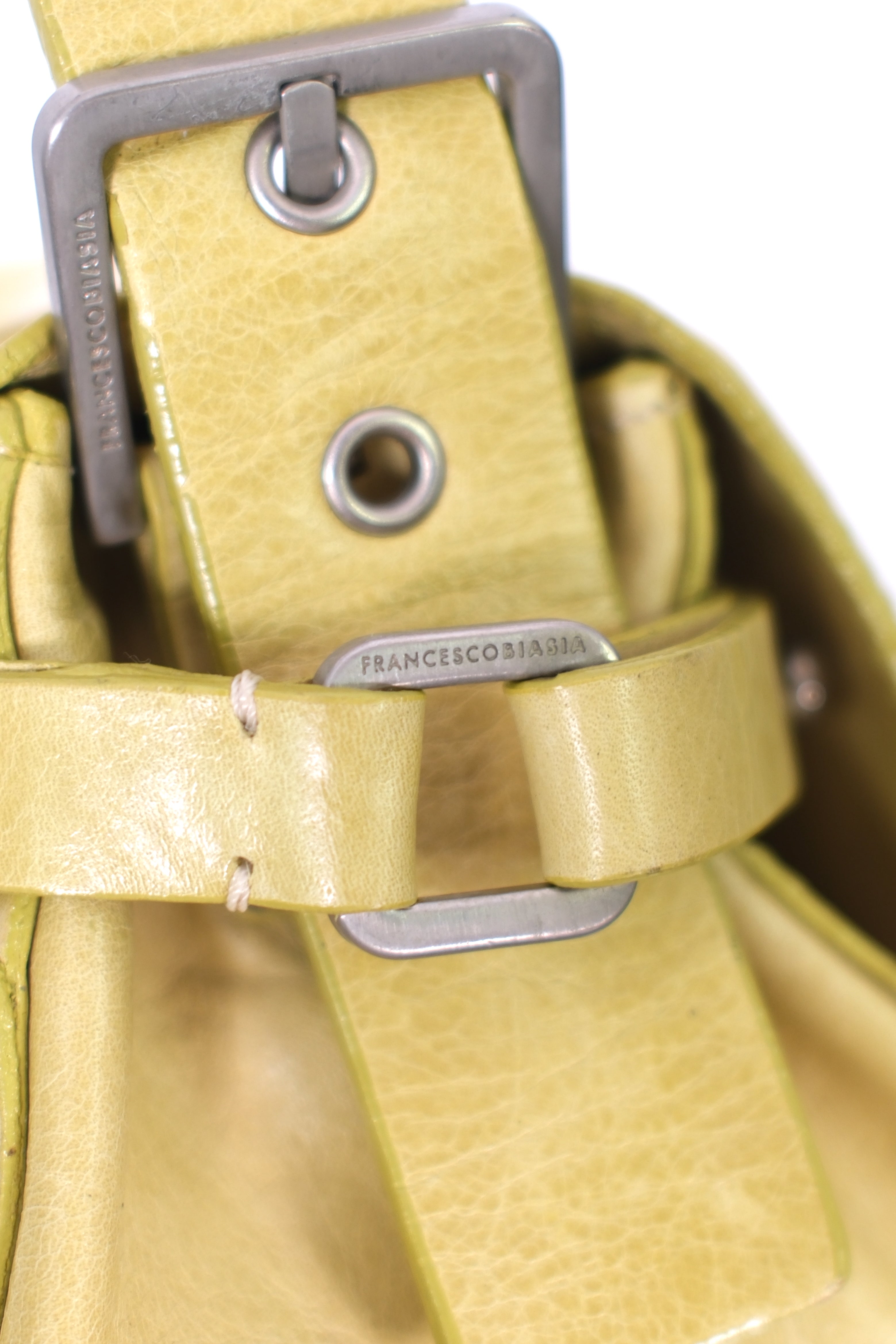 Francesco Biasia Lime Shoulder Bag