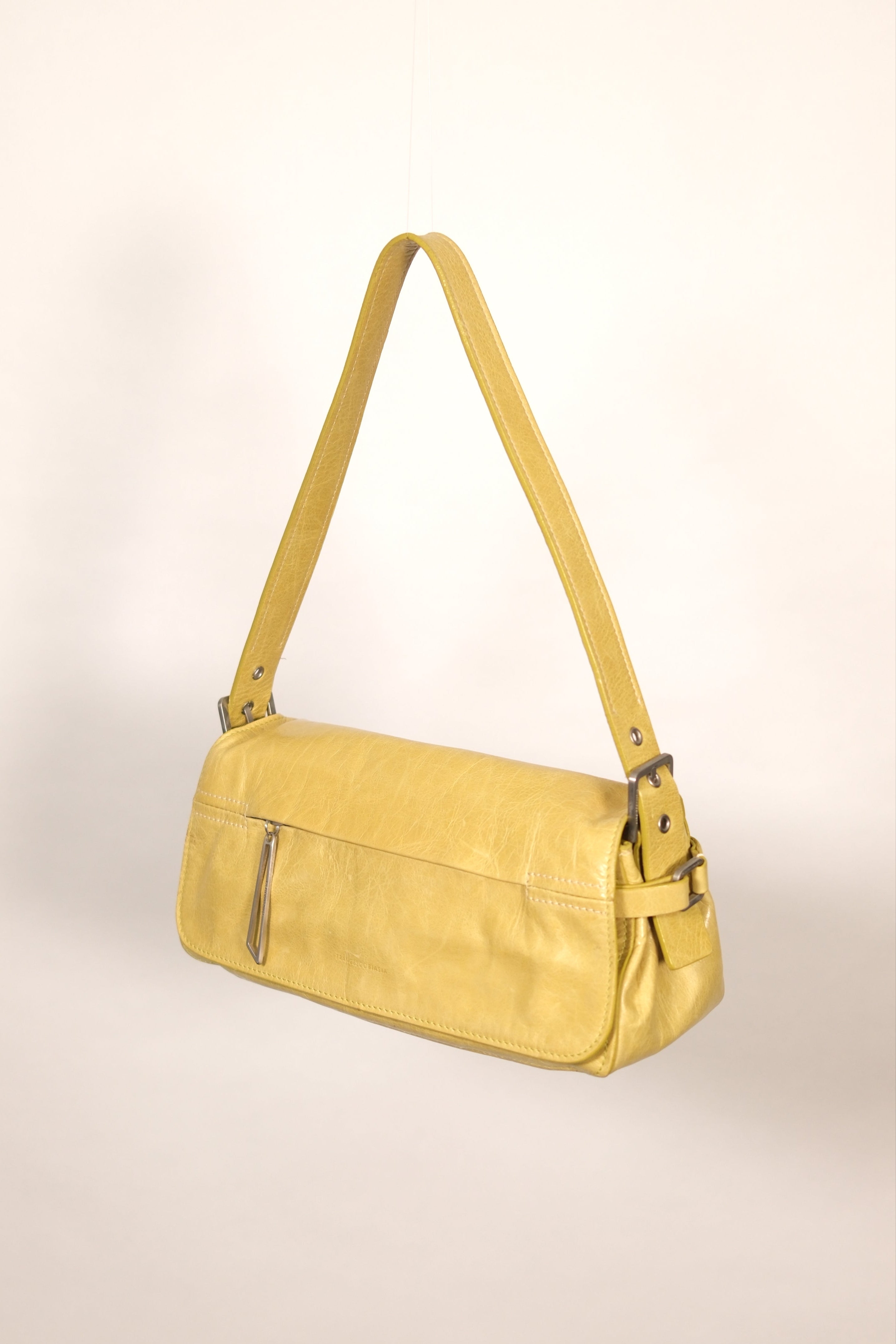 Francesco Biasia Lime Shoulder Bag