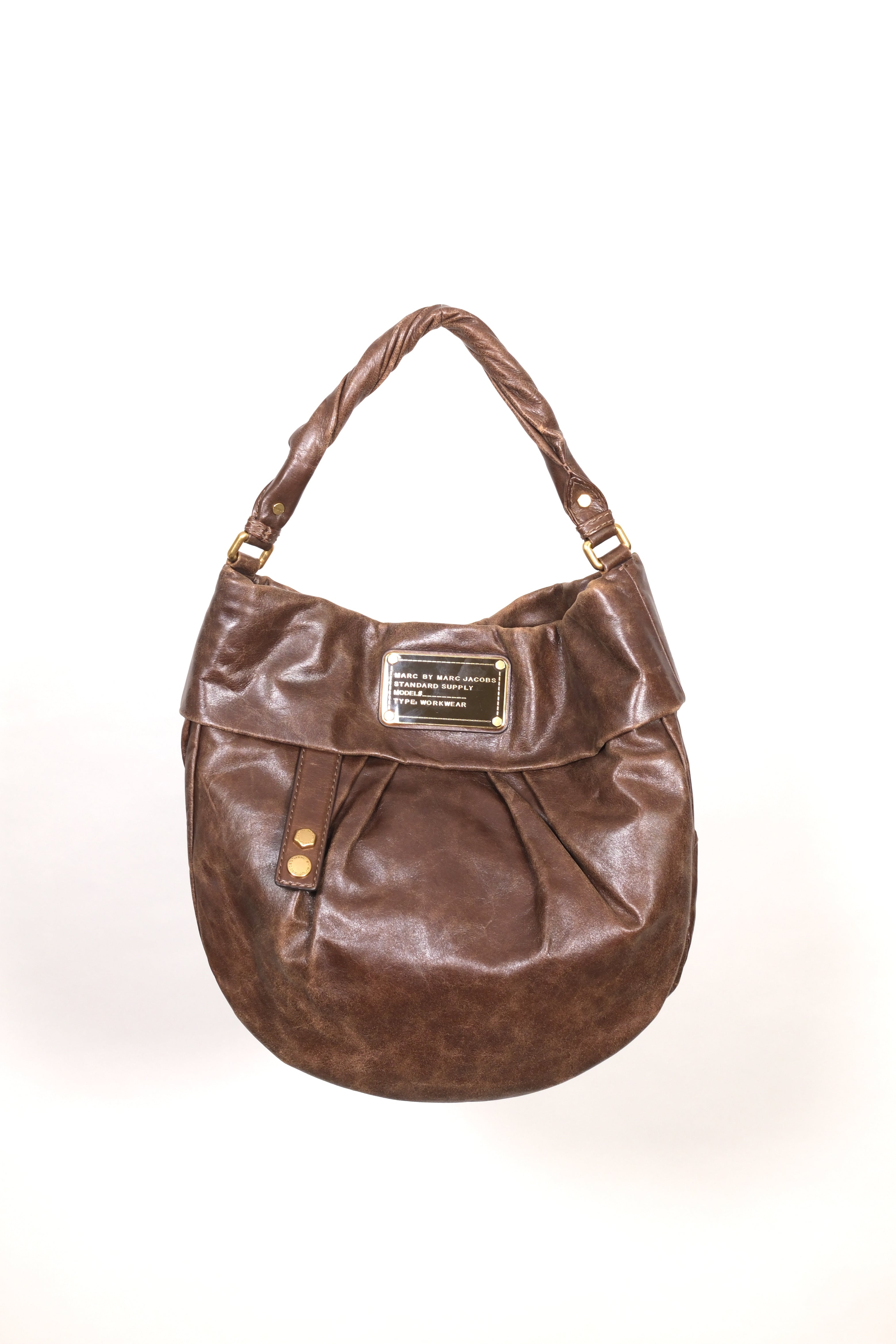 Marc Jacobs Brown Leather Hobo Bag
