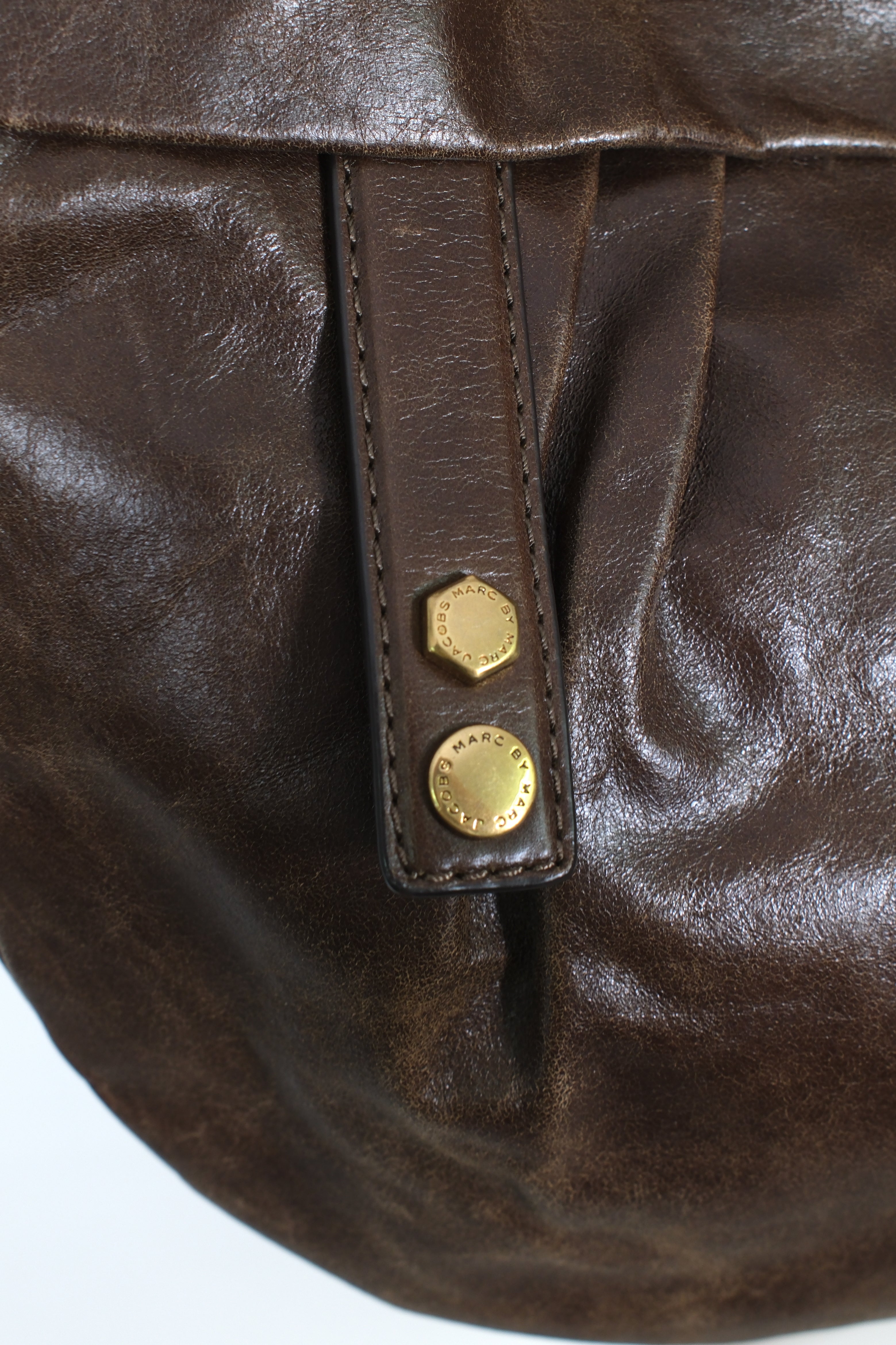 Marc Jacobs Brown Leather Hobo Bag