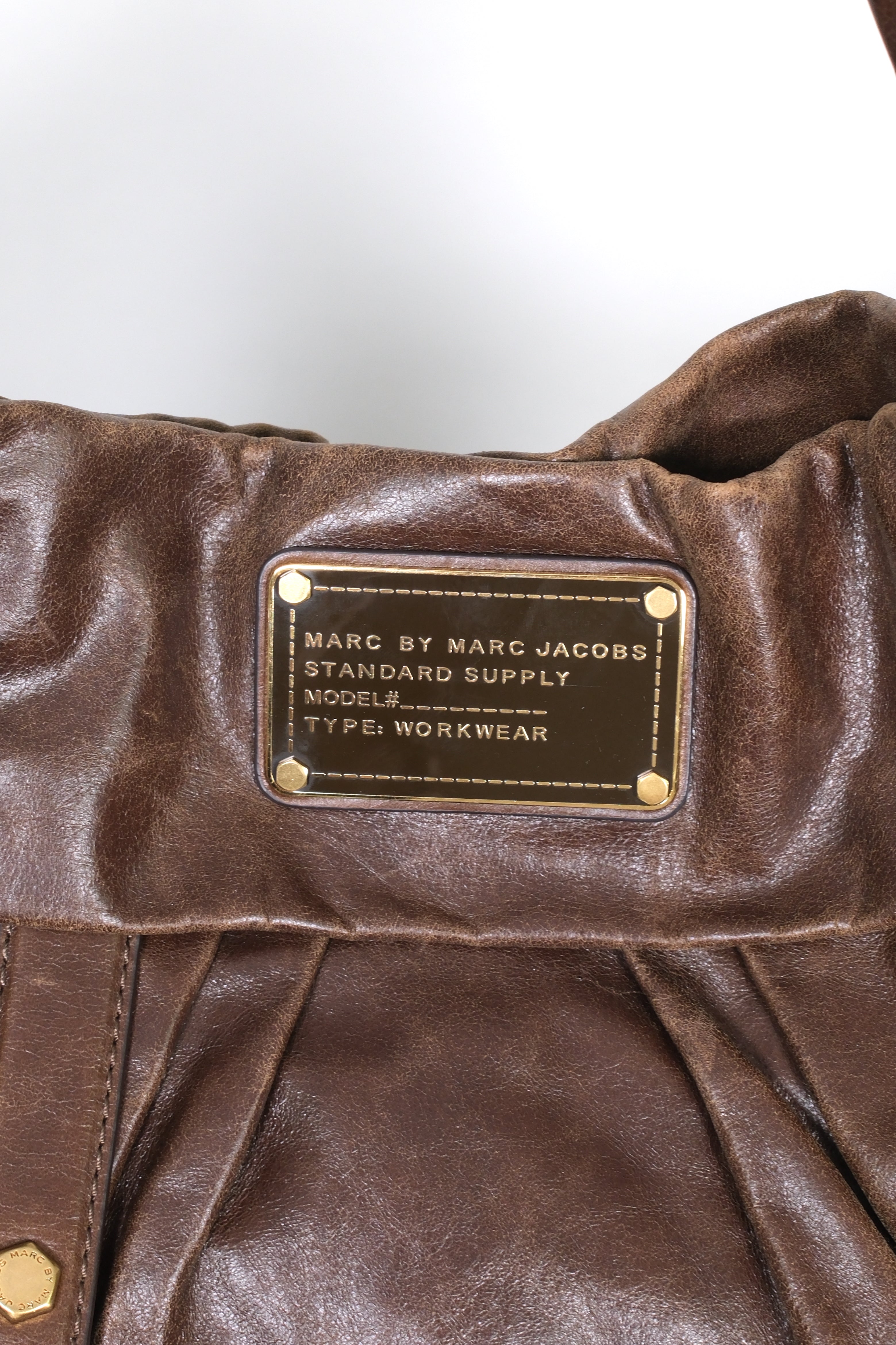 Marc Jacobs Brown Leather Hobo Bag