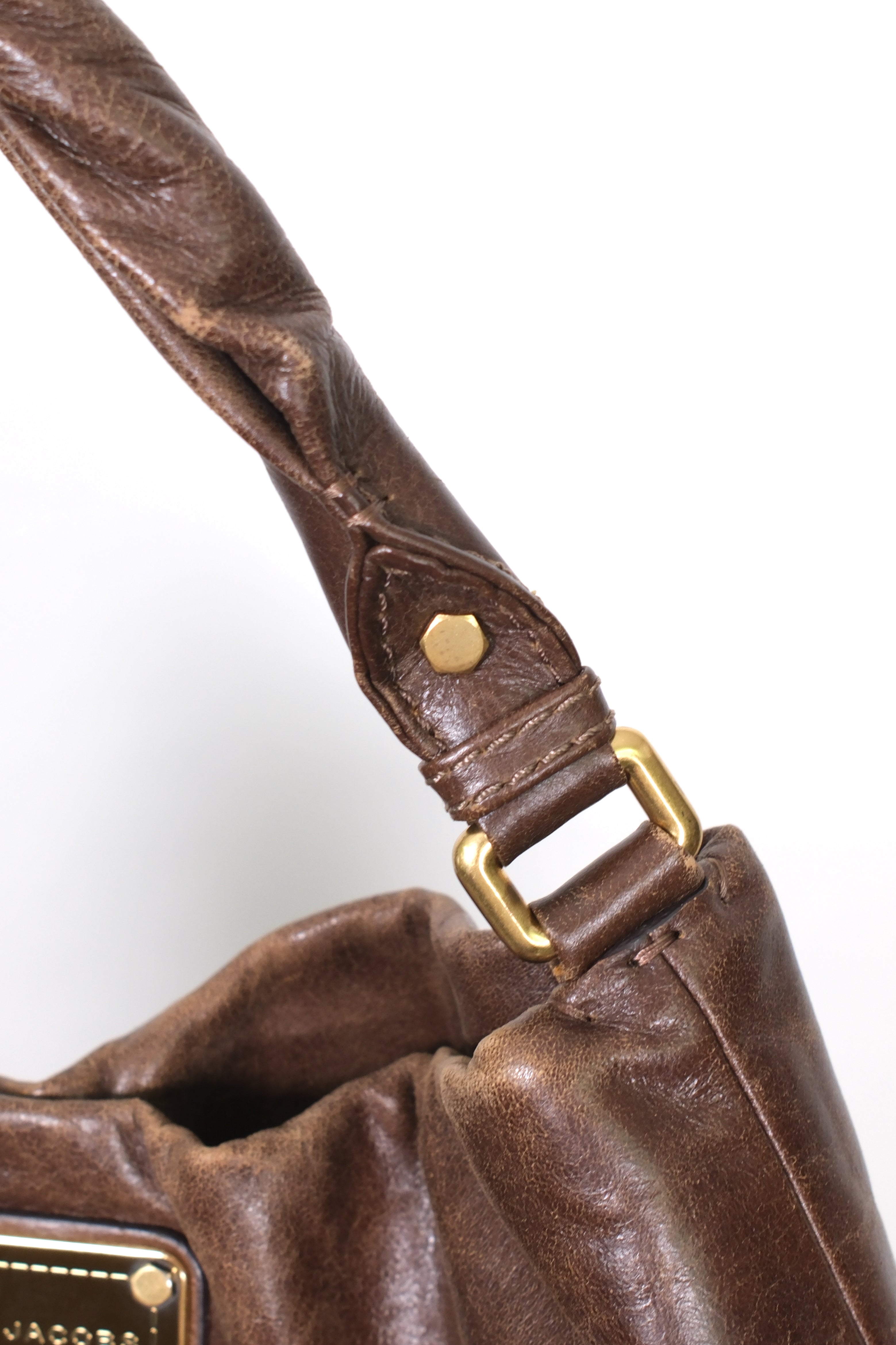 Marc Jacobs Brown Leather Hobo Bag