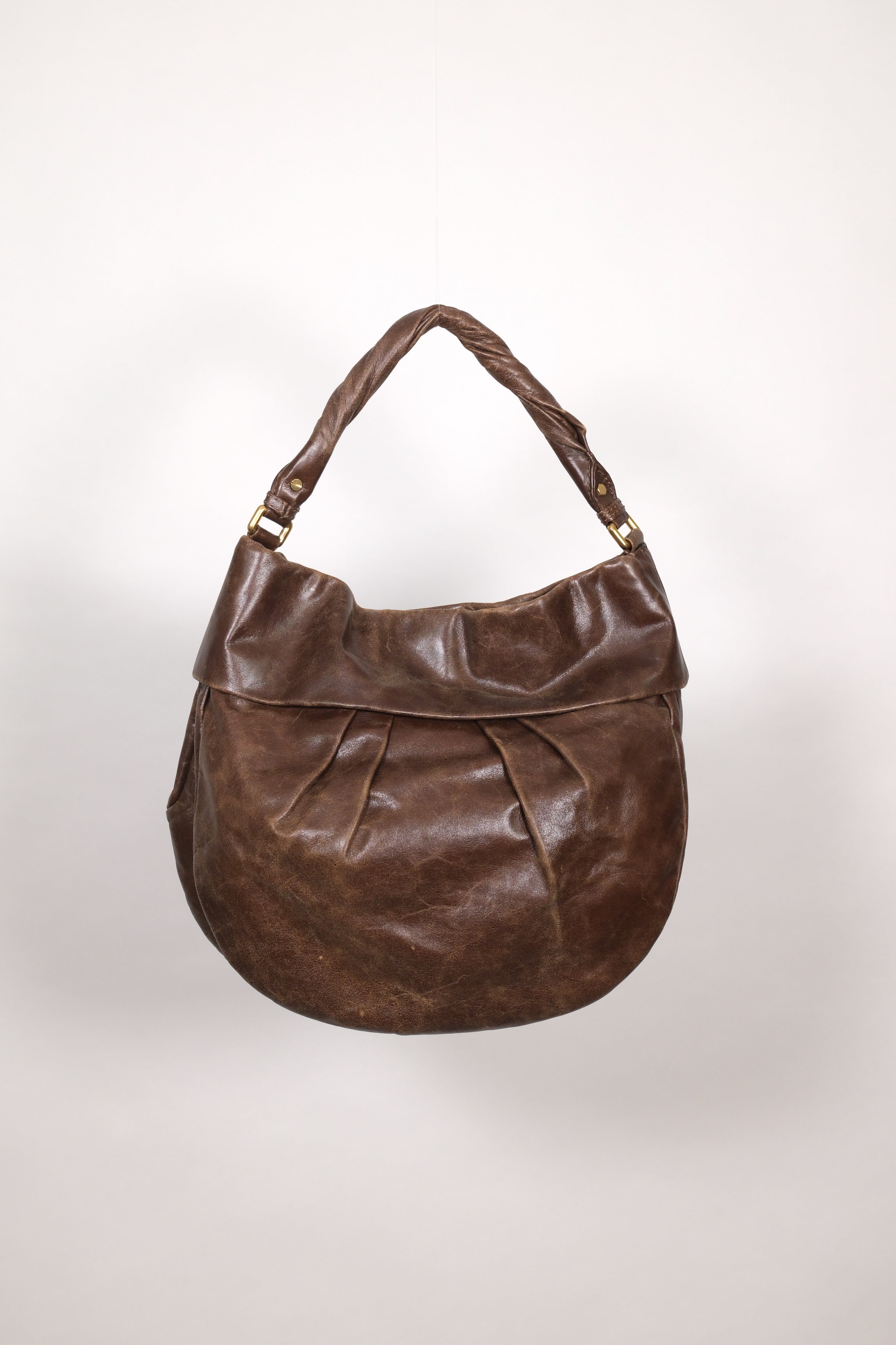 Marc Jacobs Brown Leather Hobo Bag