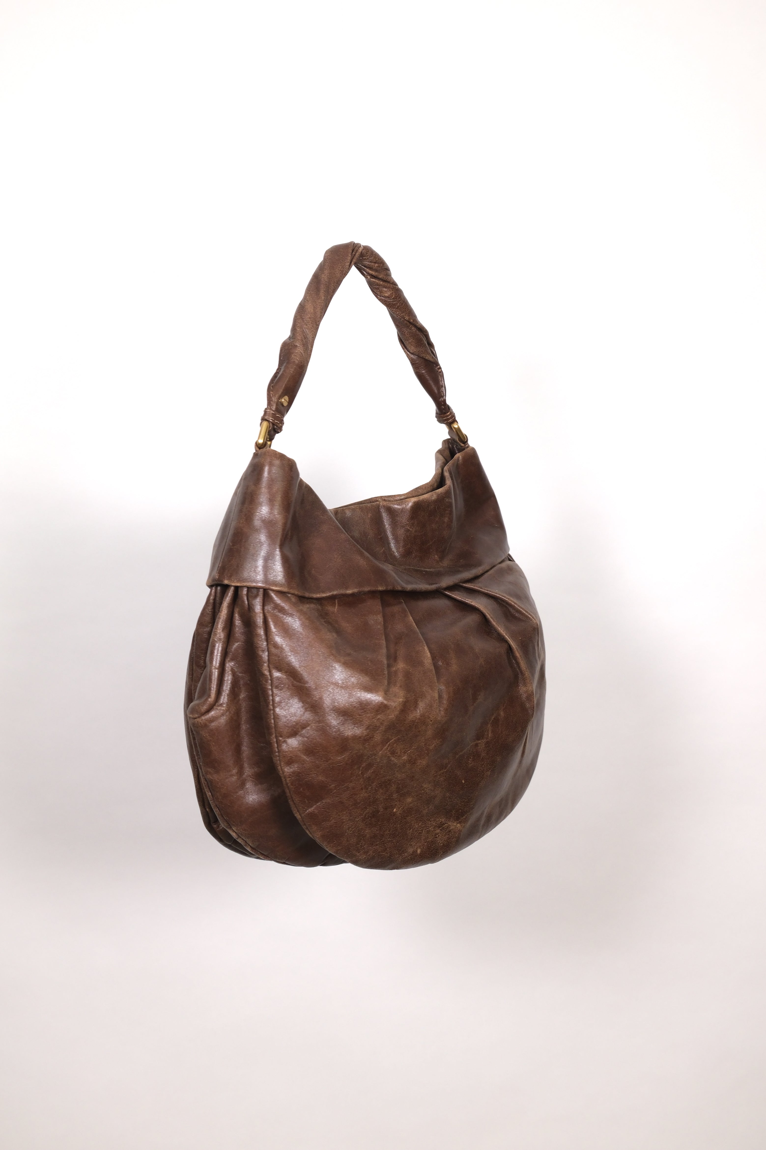 Marc Jacobs Brown Leather Hobo Bag