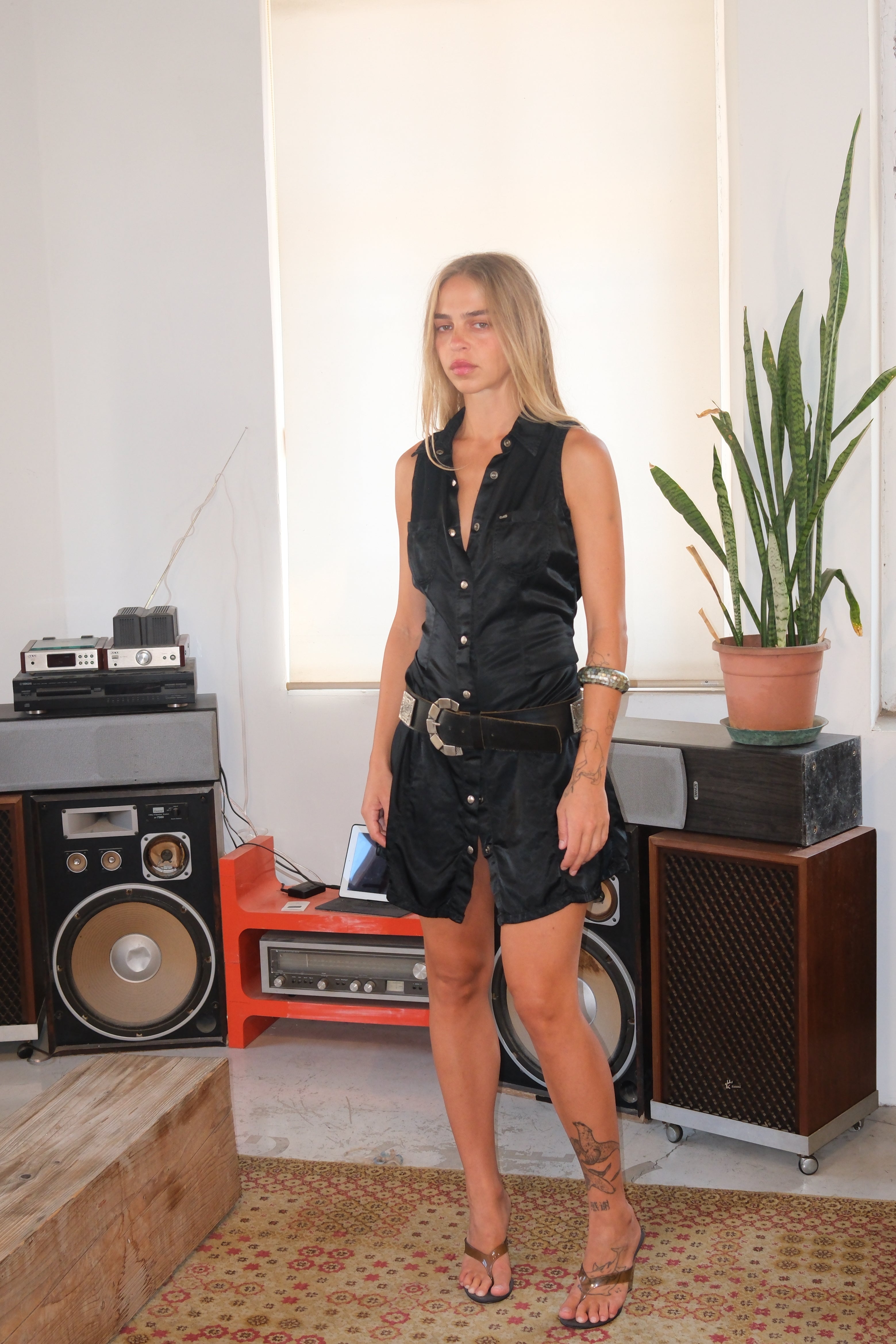 Gas Button Down Dress