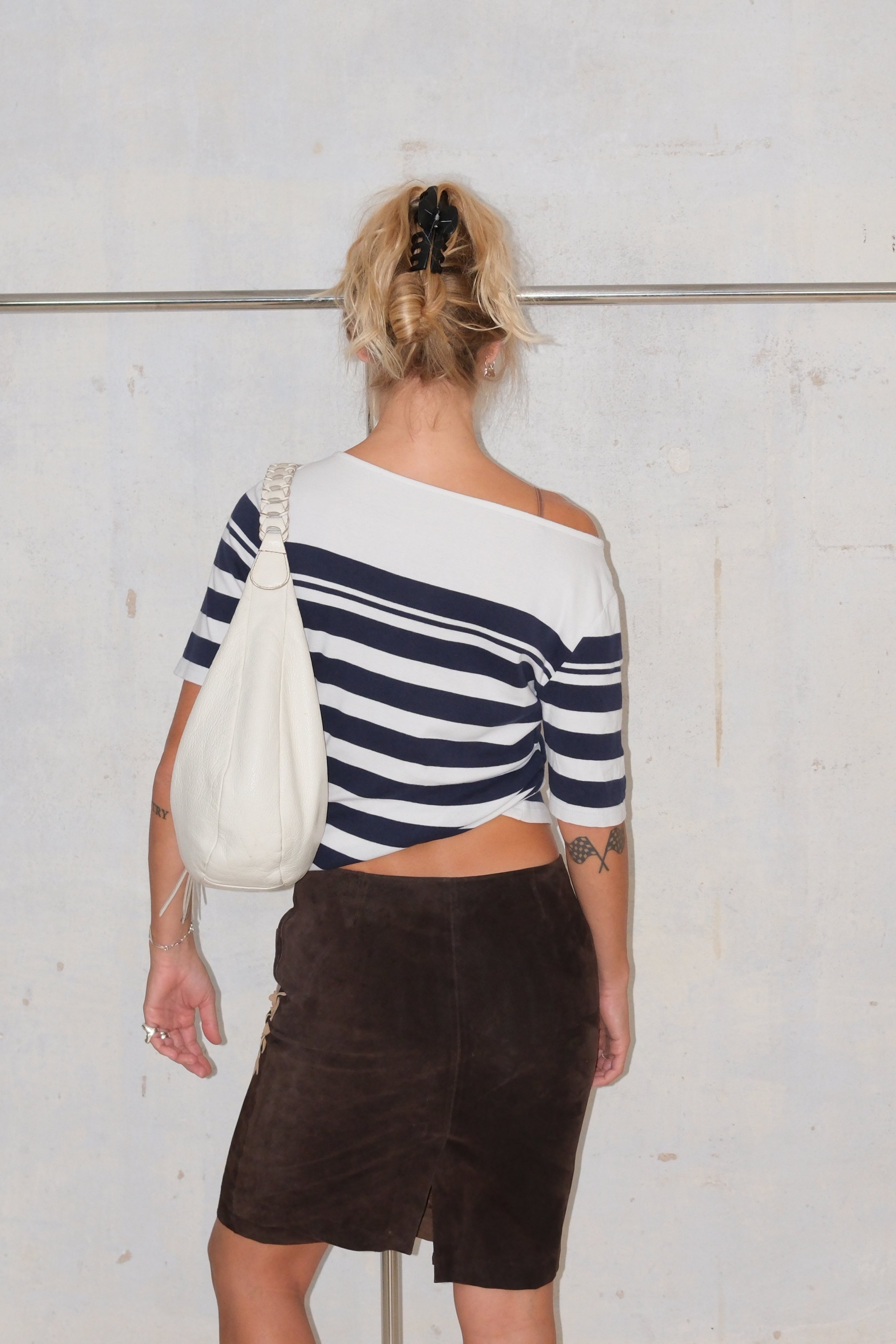 TOMMY HILFIGER CROPPED WINTER STRIPE TOP