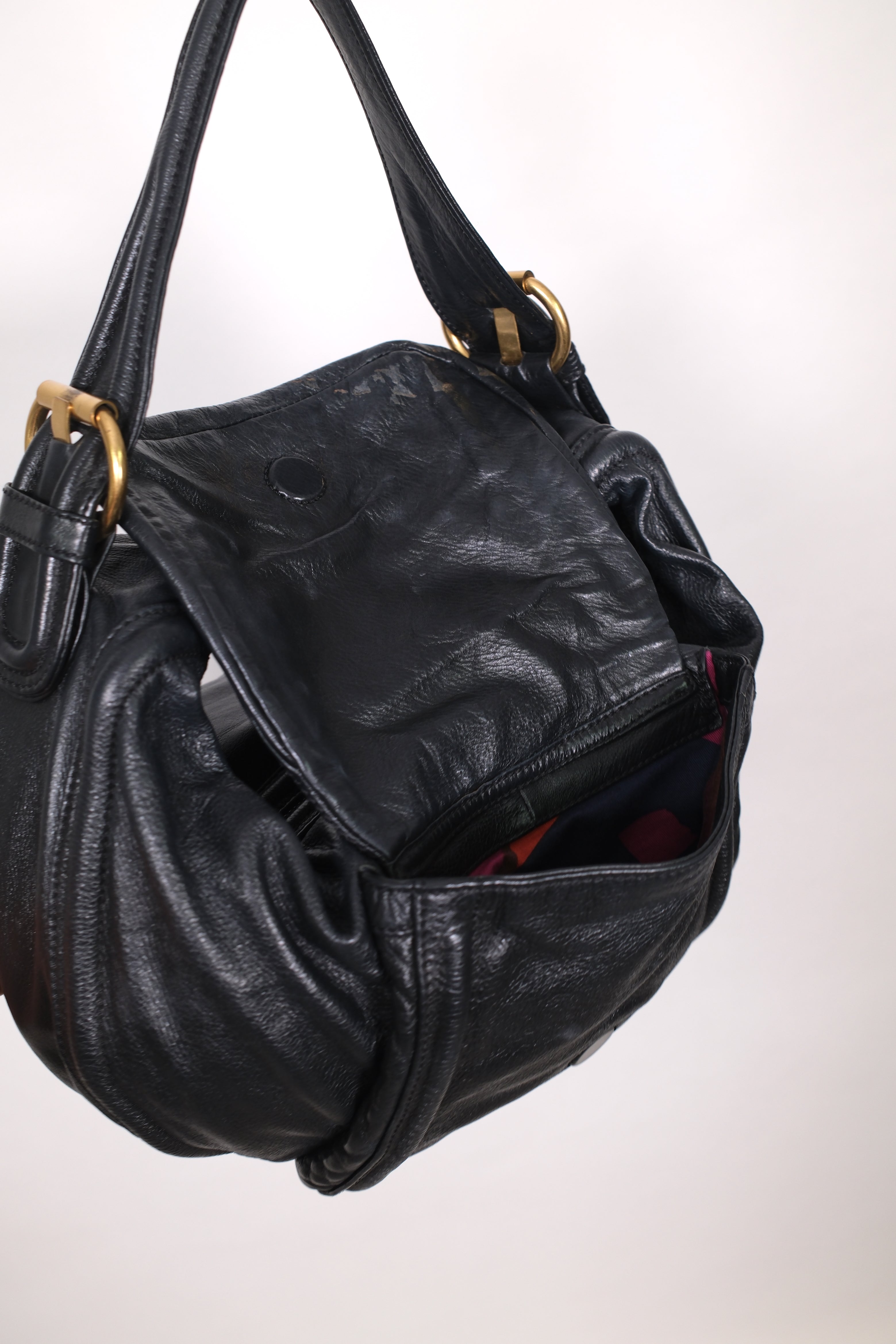 Marc Jacobs Black Leather Shoulder Bag