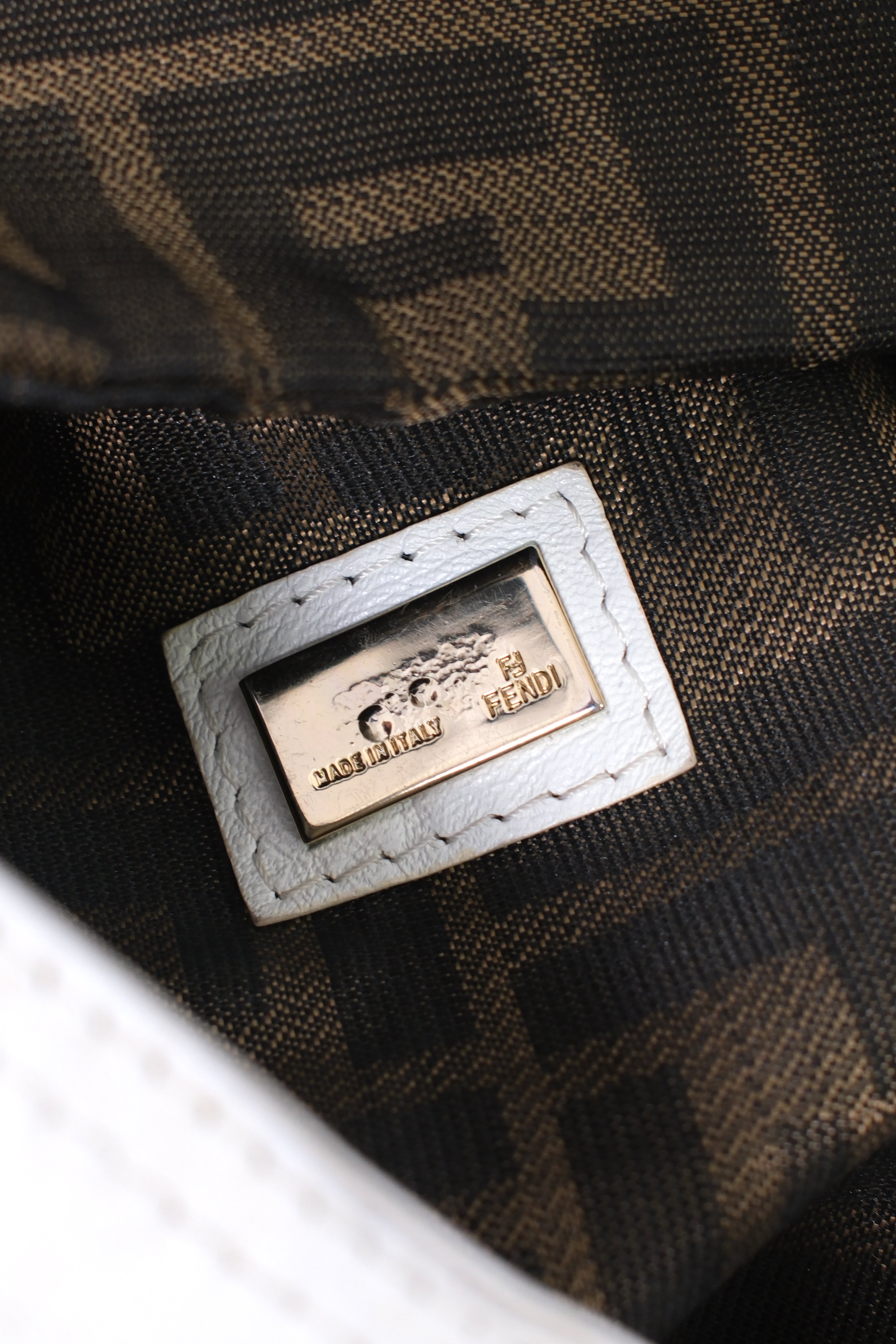 Fendi White Chunky Bag