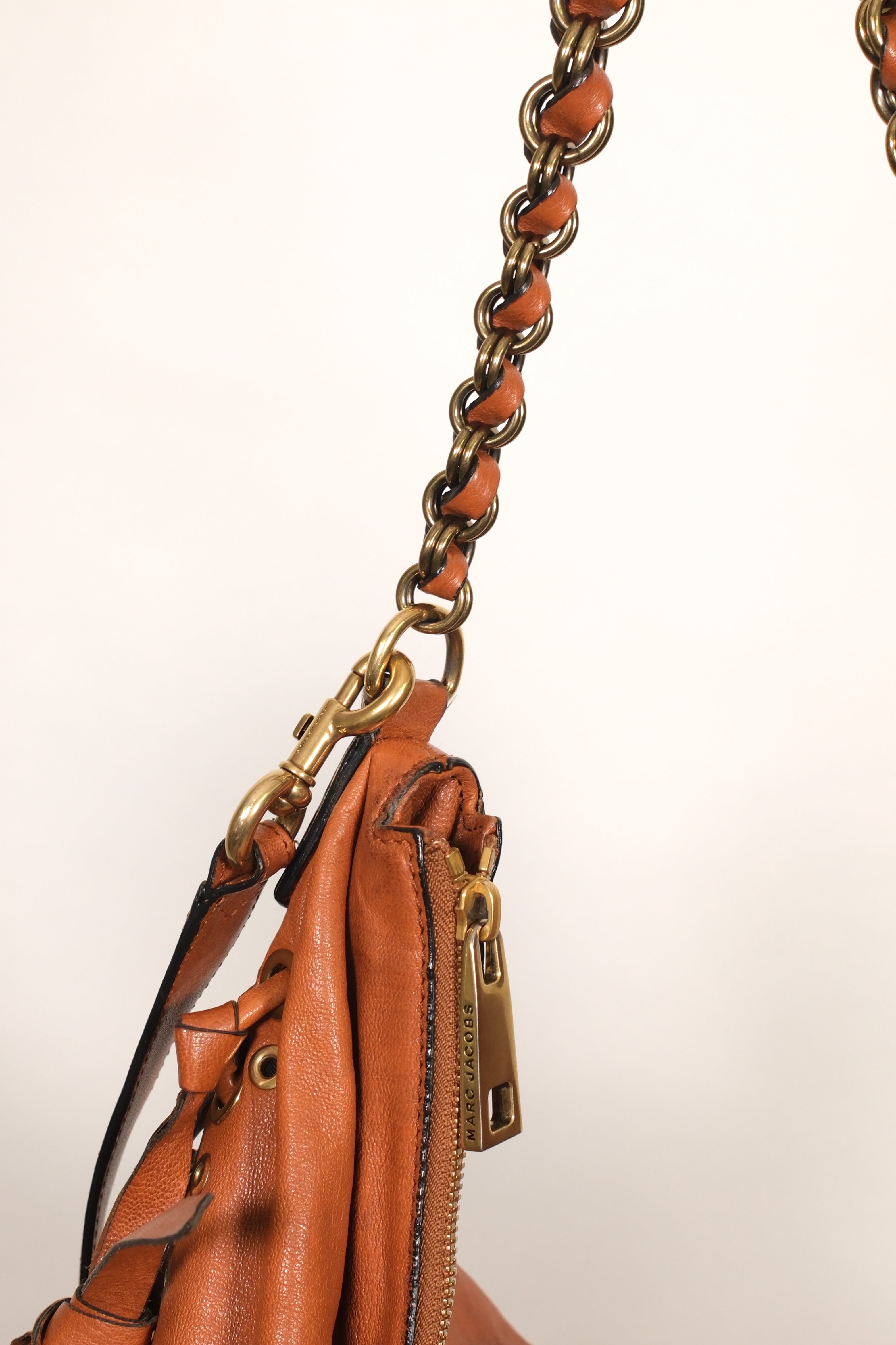 Marc Jacobs Brown Soft Leather Shoulder Bag with Slouchy Strap