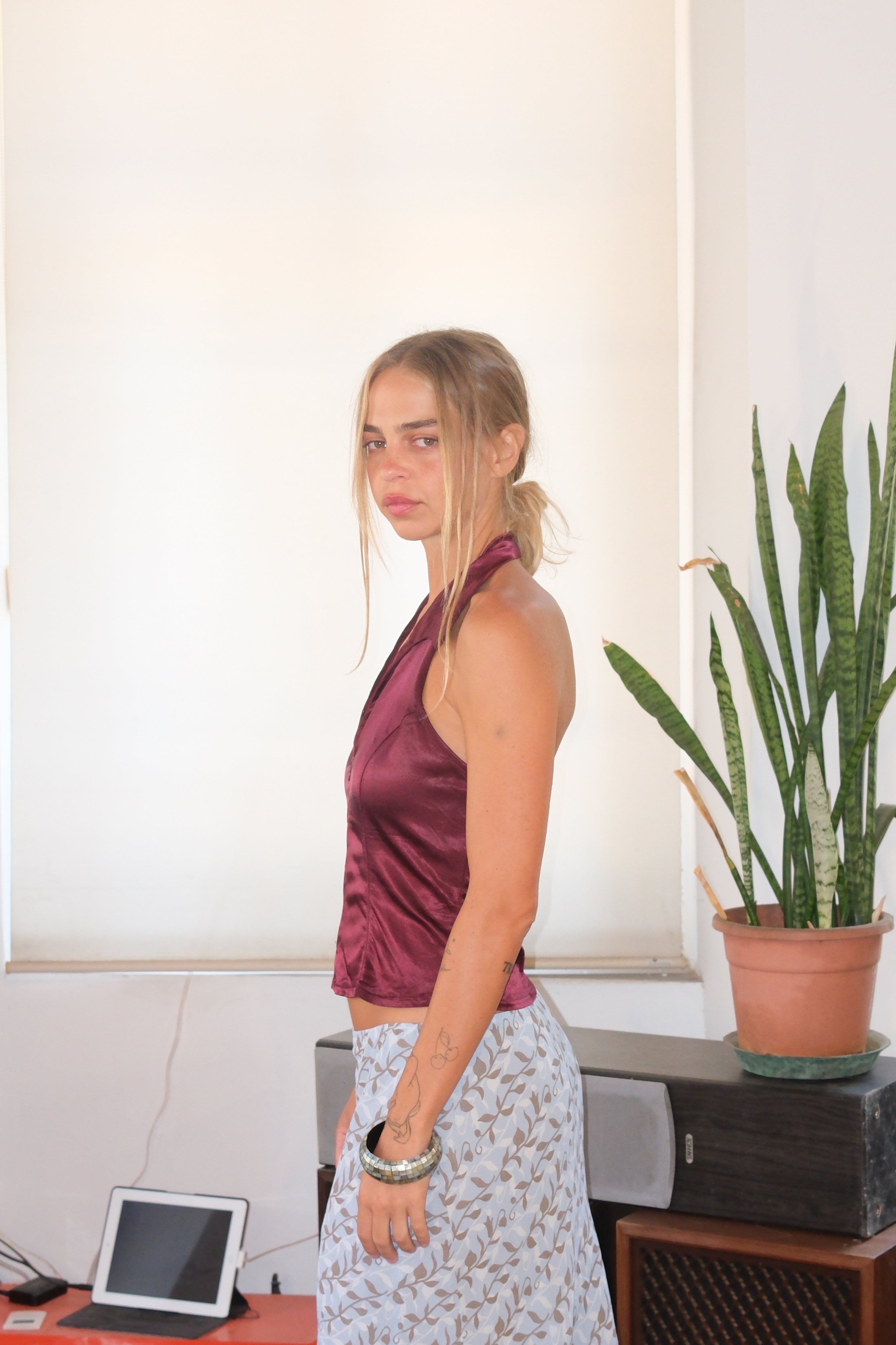 Metallic Purple Top