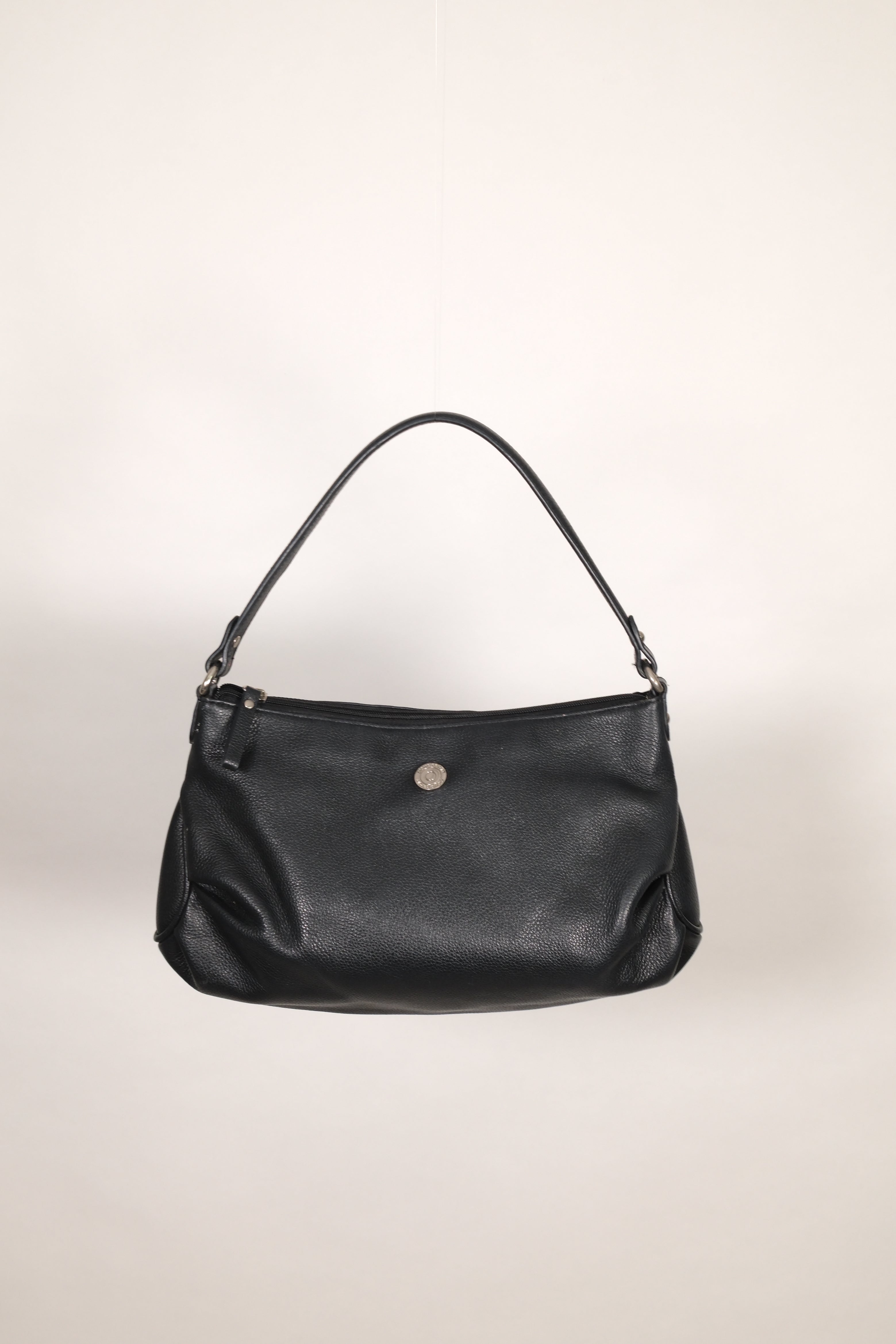 Pierre Cardin Black Leather Shoulder Bag