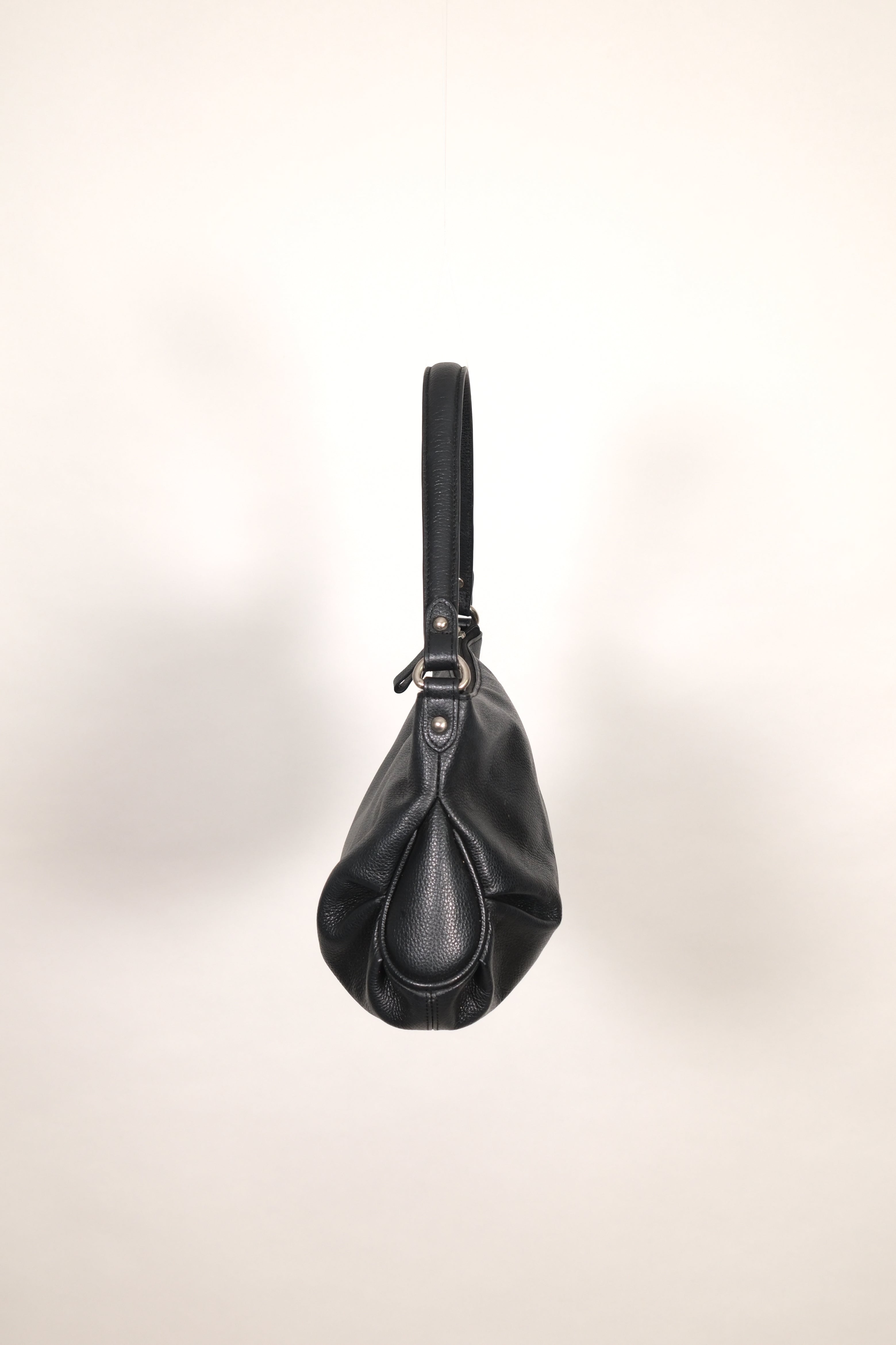 Pierre Cardin Black Leather Shoulder Bag
