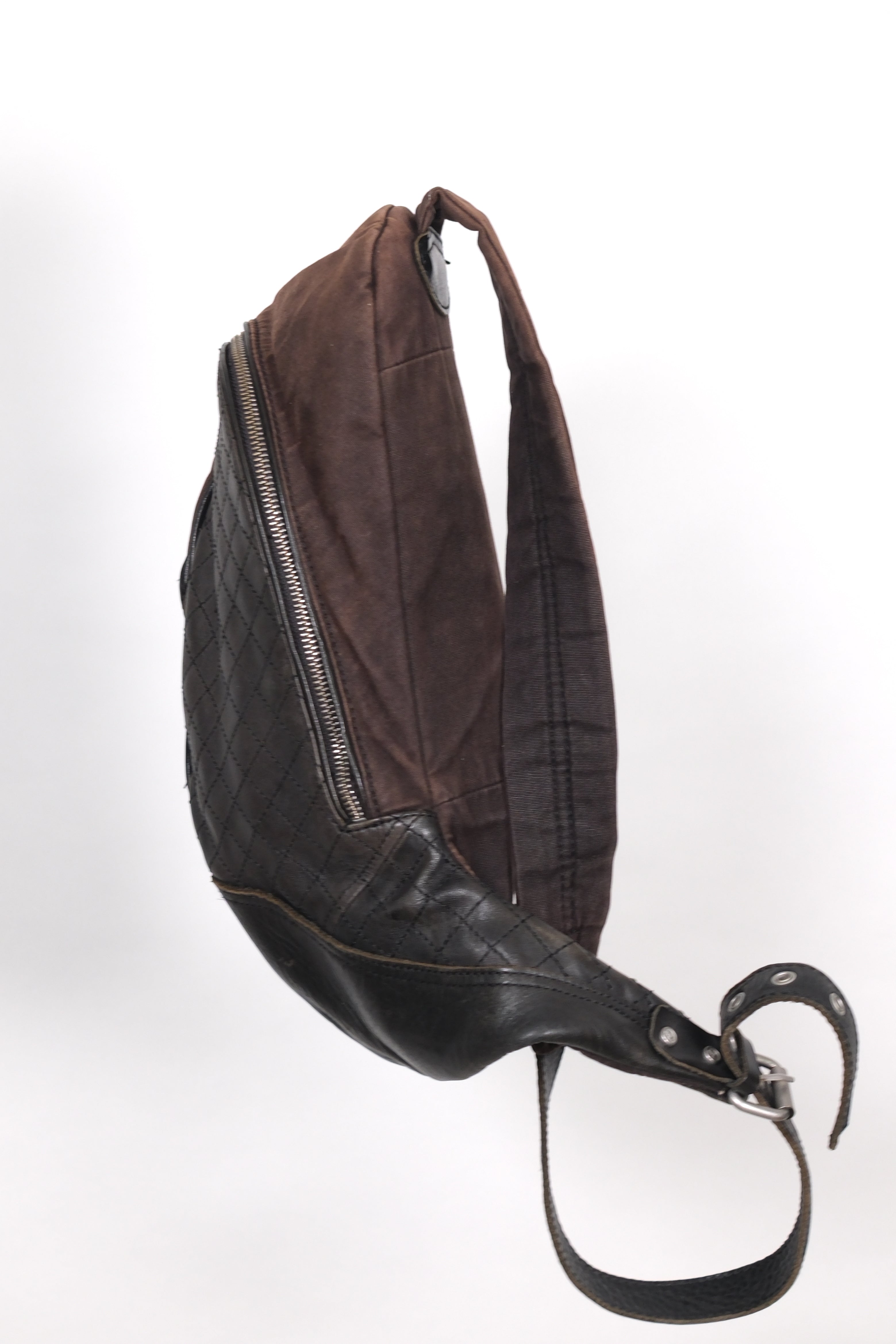 Diesel Brown Leather Crossbody Bag