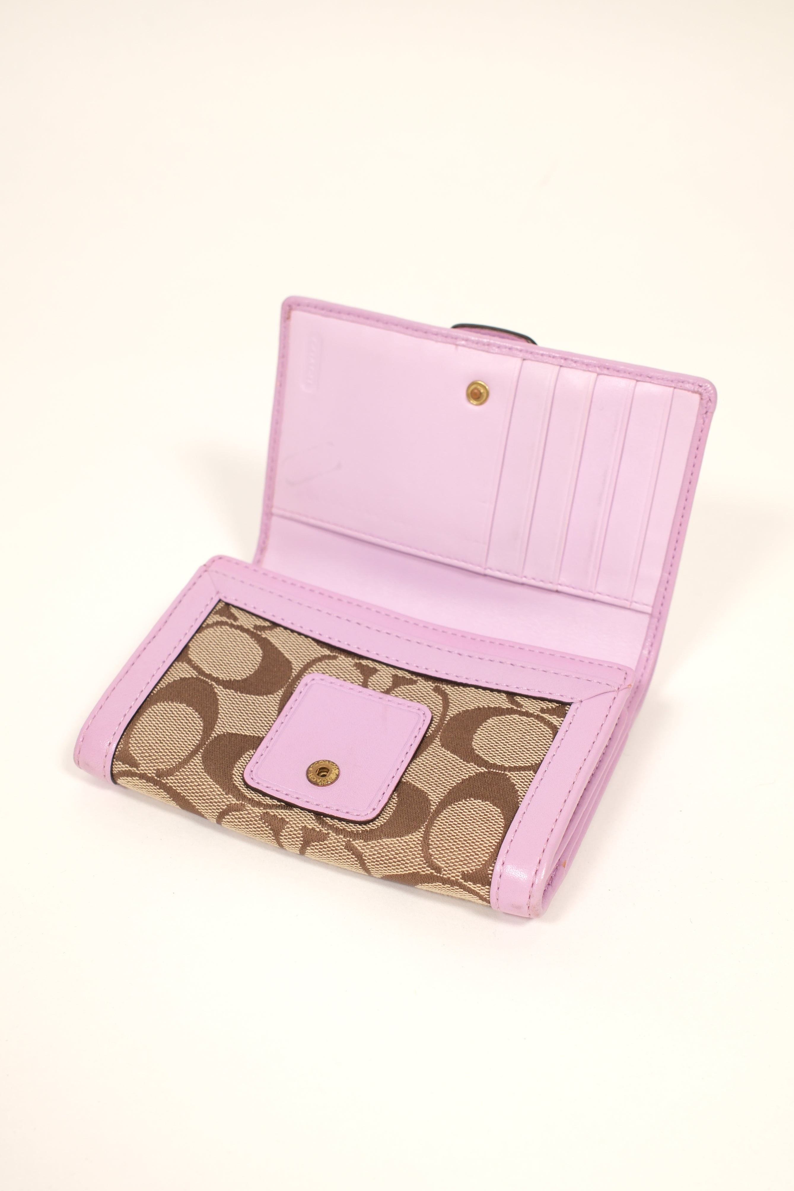 Coach Wallet In Baby Pink