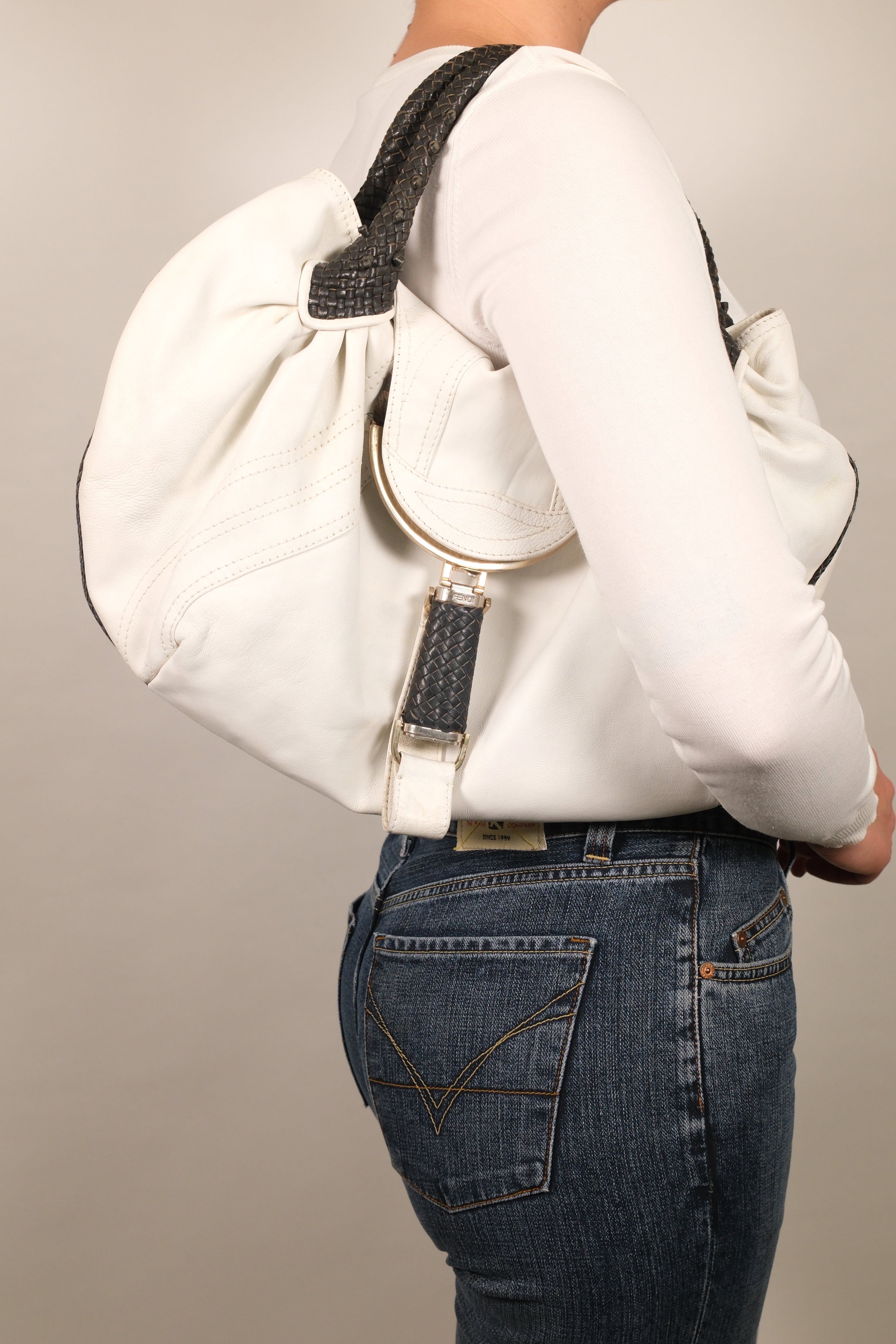 Fendi White Chunky Bag