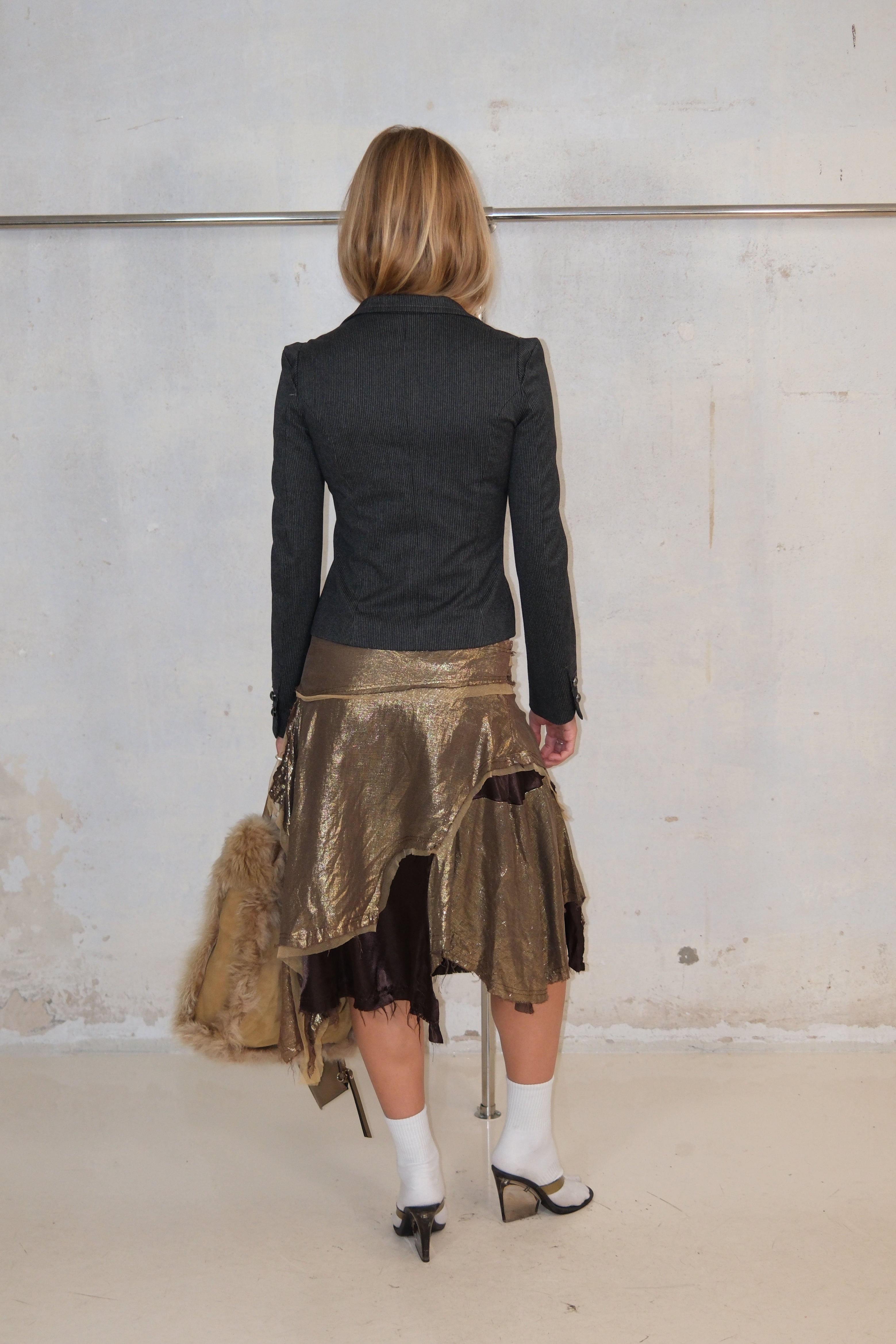 MISS SIXTY STRIPED TAILORED BLAZER