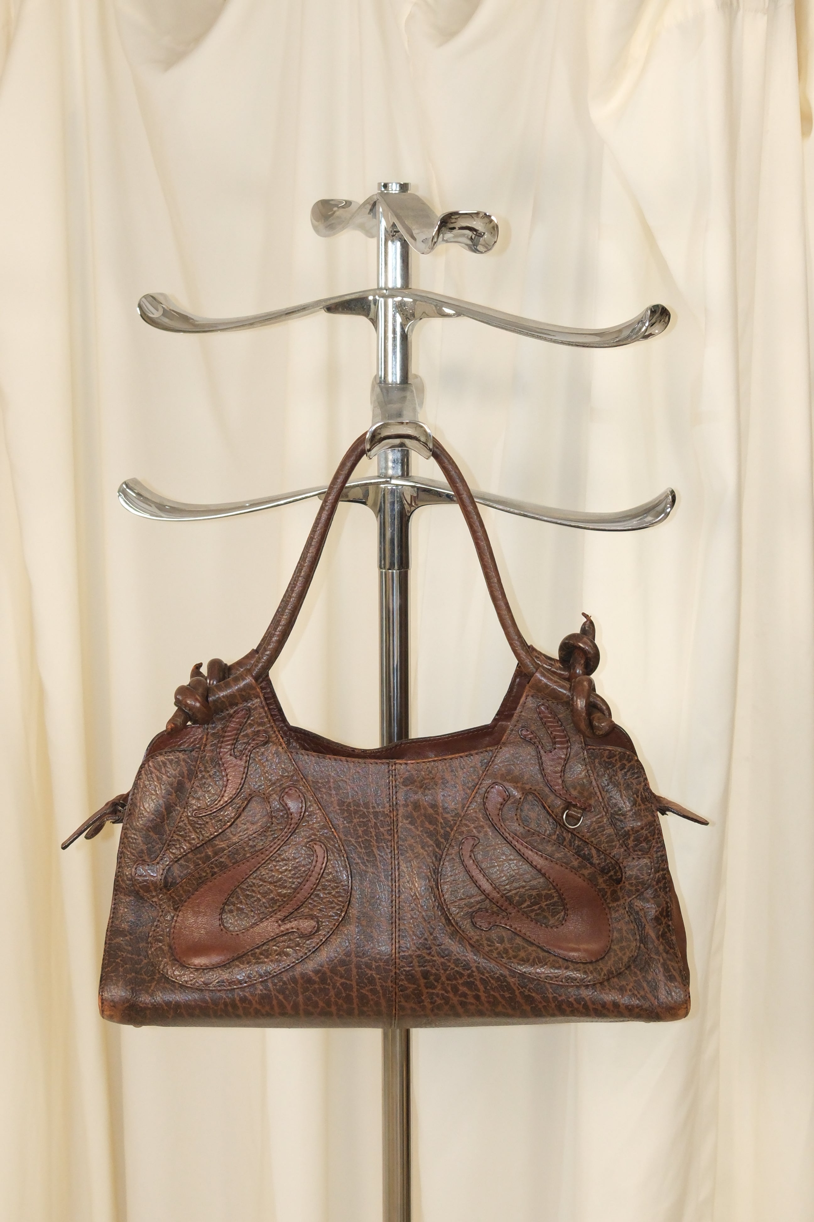 SportMax Western-Style Bag in Brown with Decorative Details