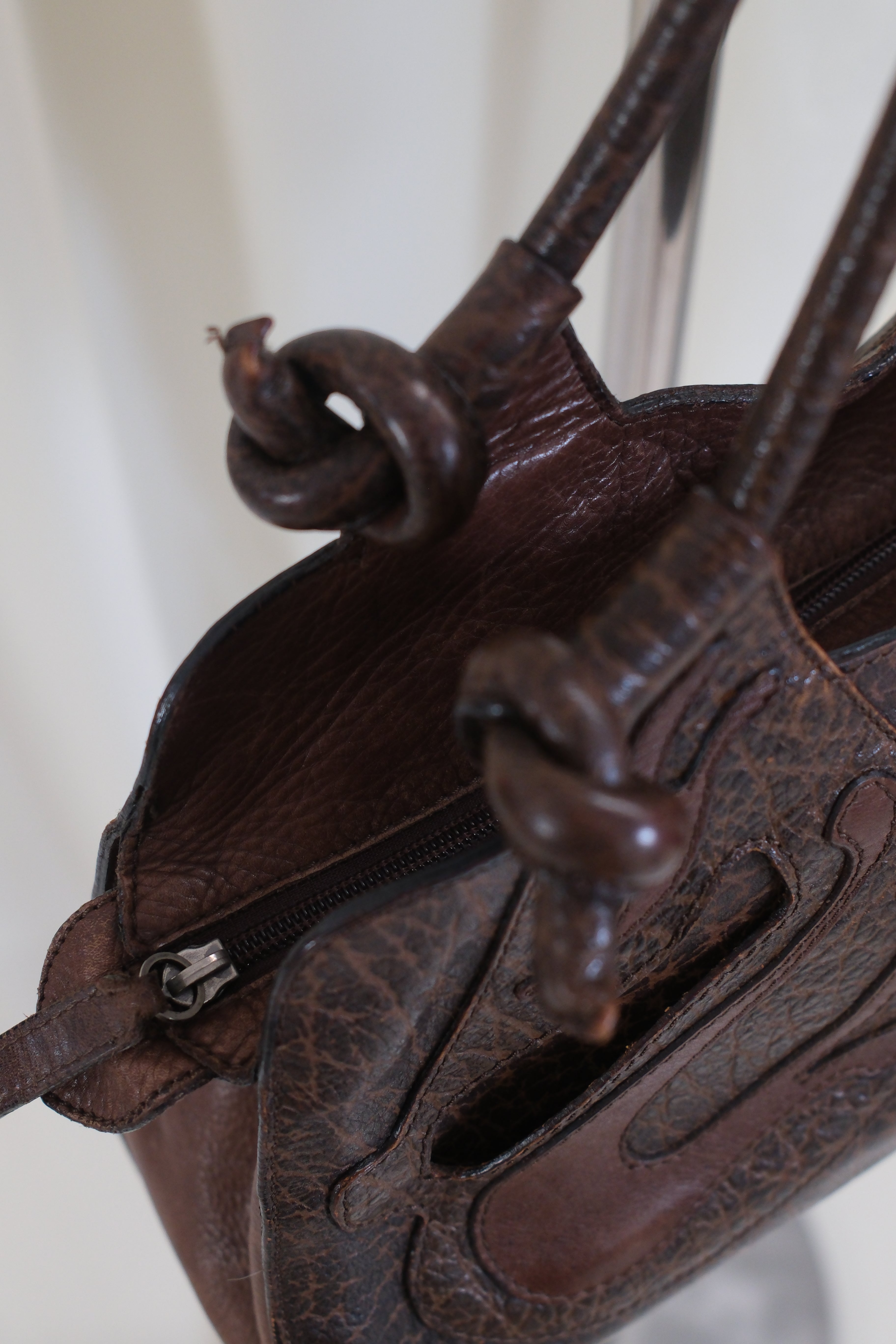 SportMax Western-Style Bag in Brown with Decorative Details