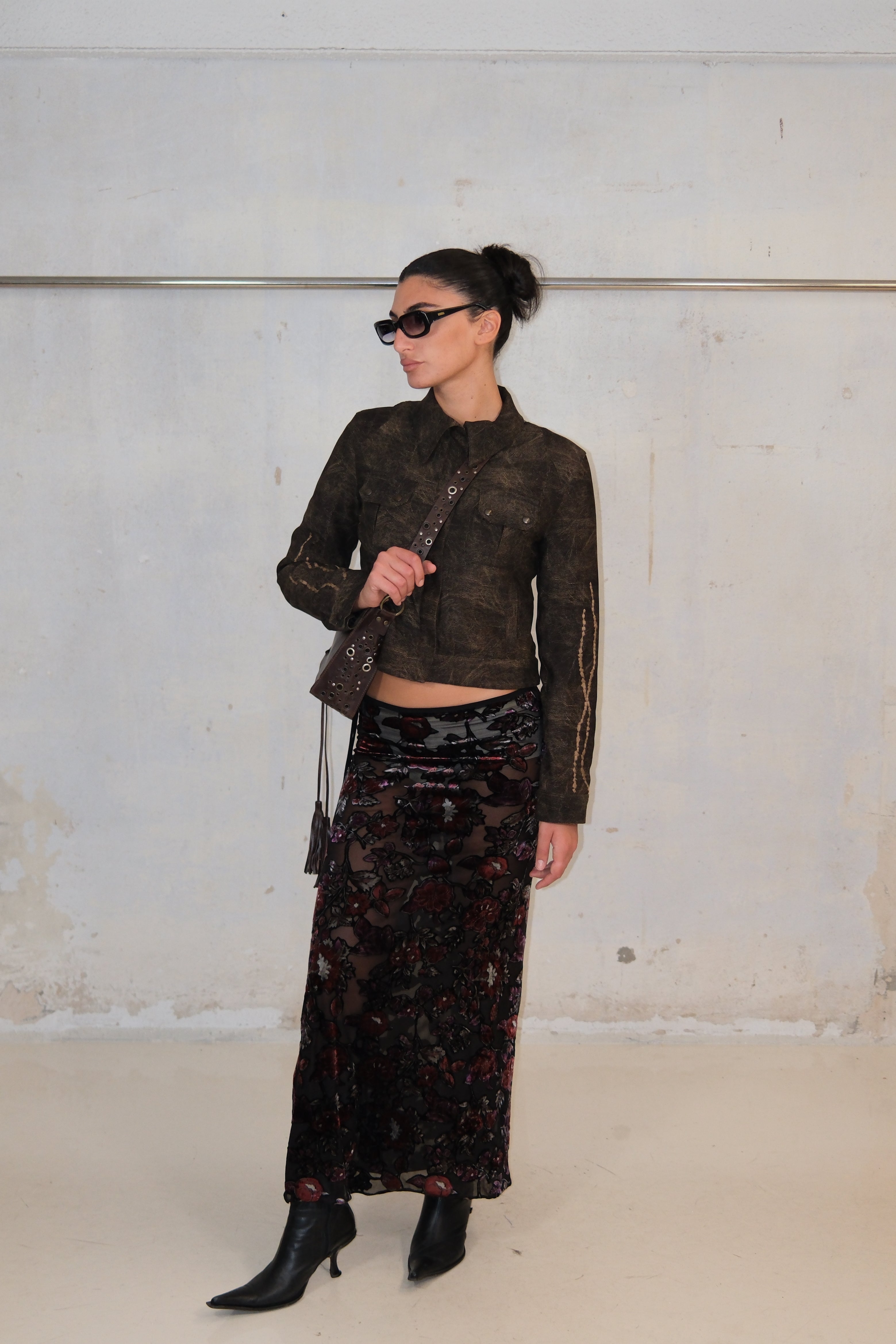 WASHED DARK GREEN JACKET