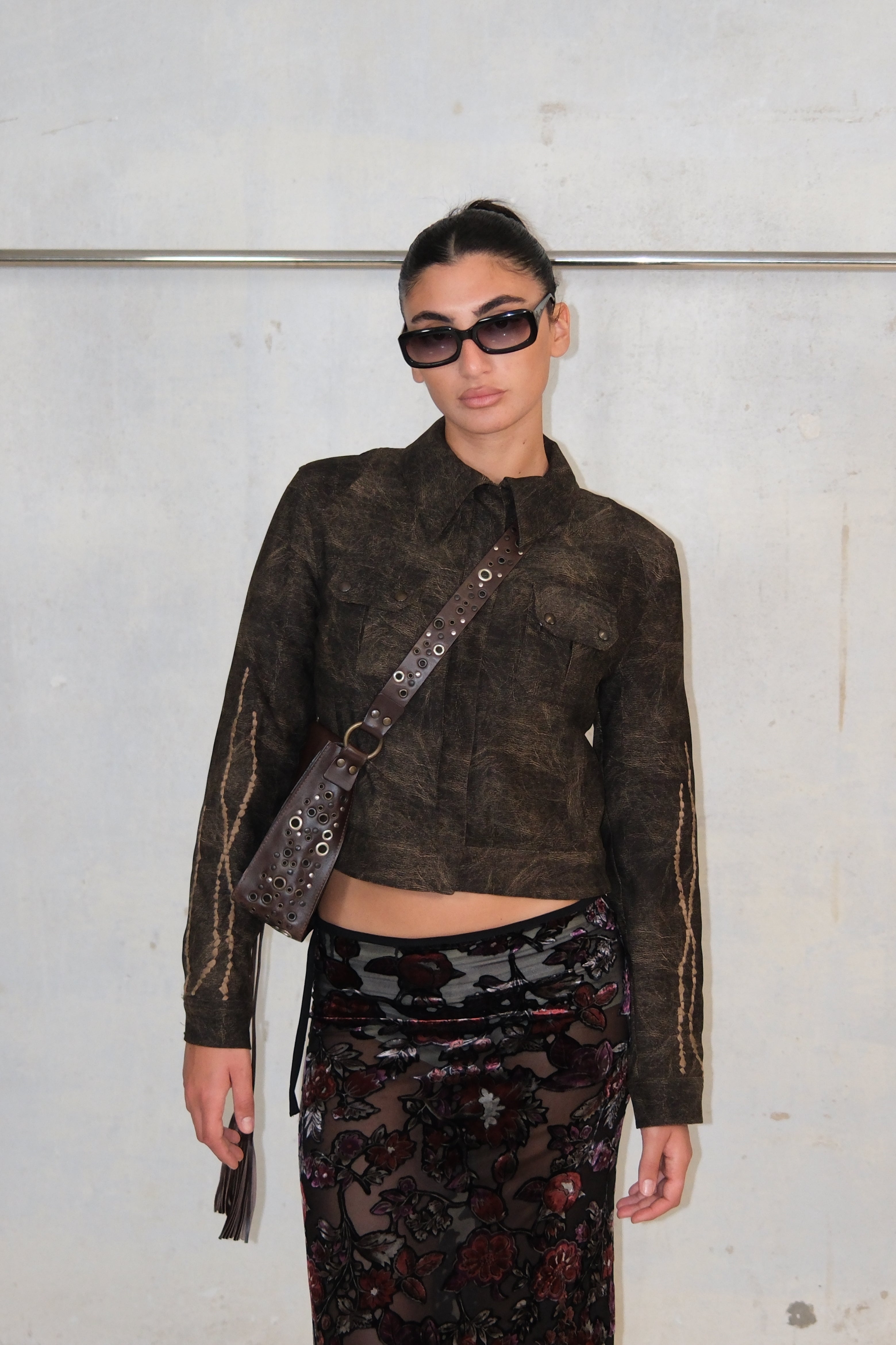 WASHED DARK GREEN JACKET