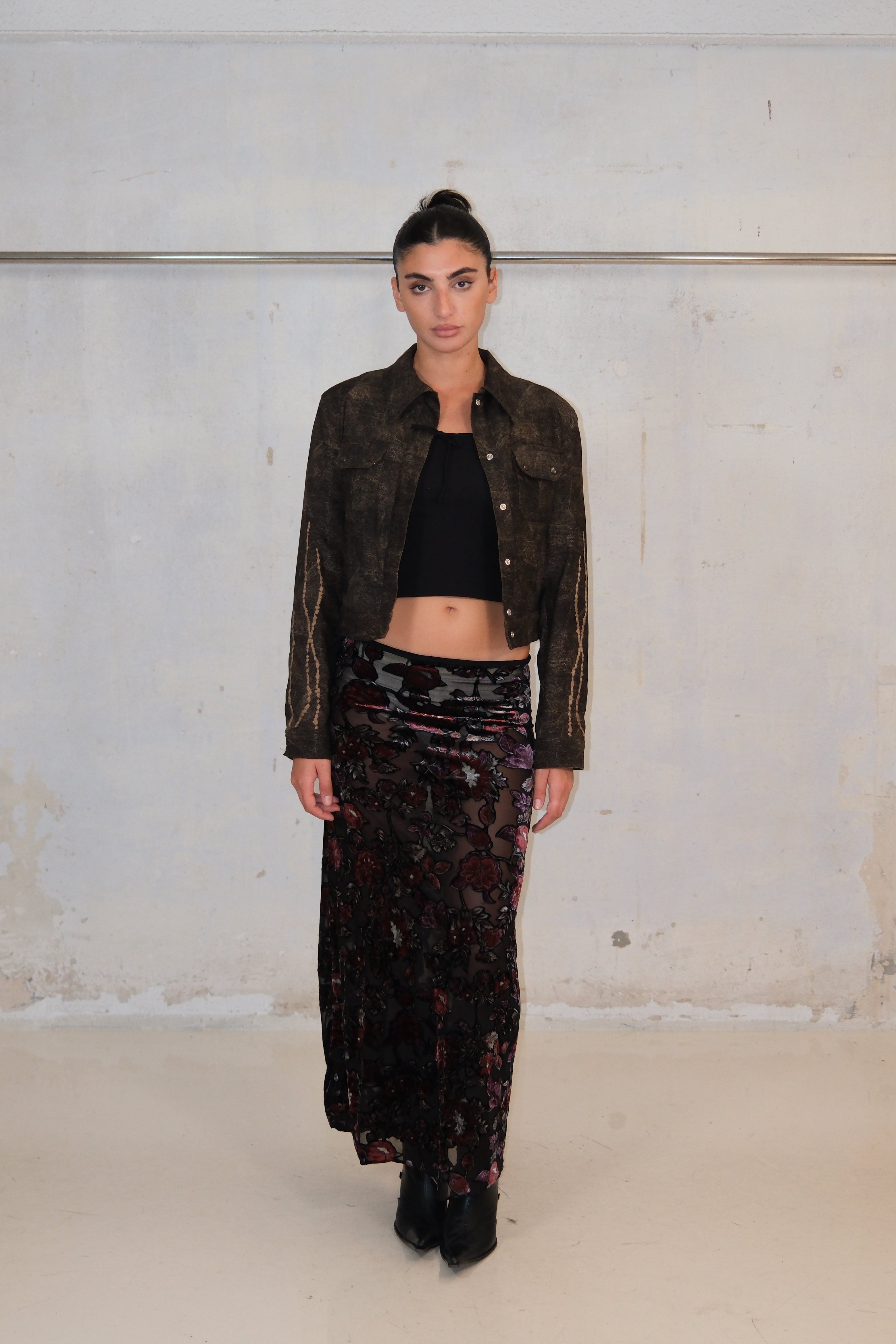 WASHED DARK GREEN JACKET