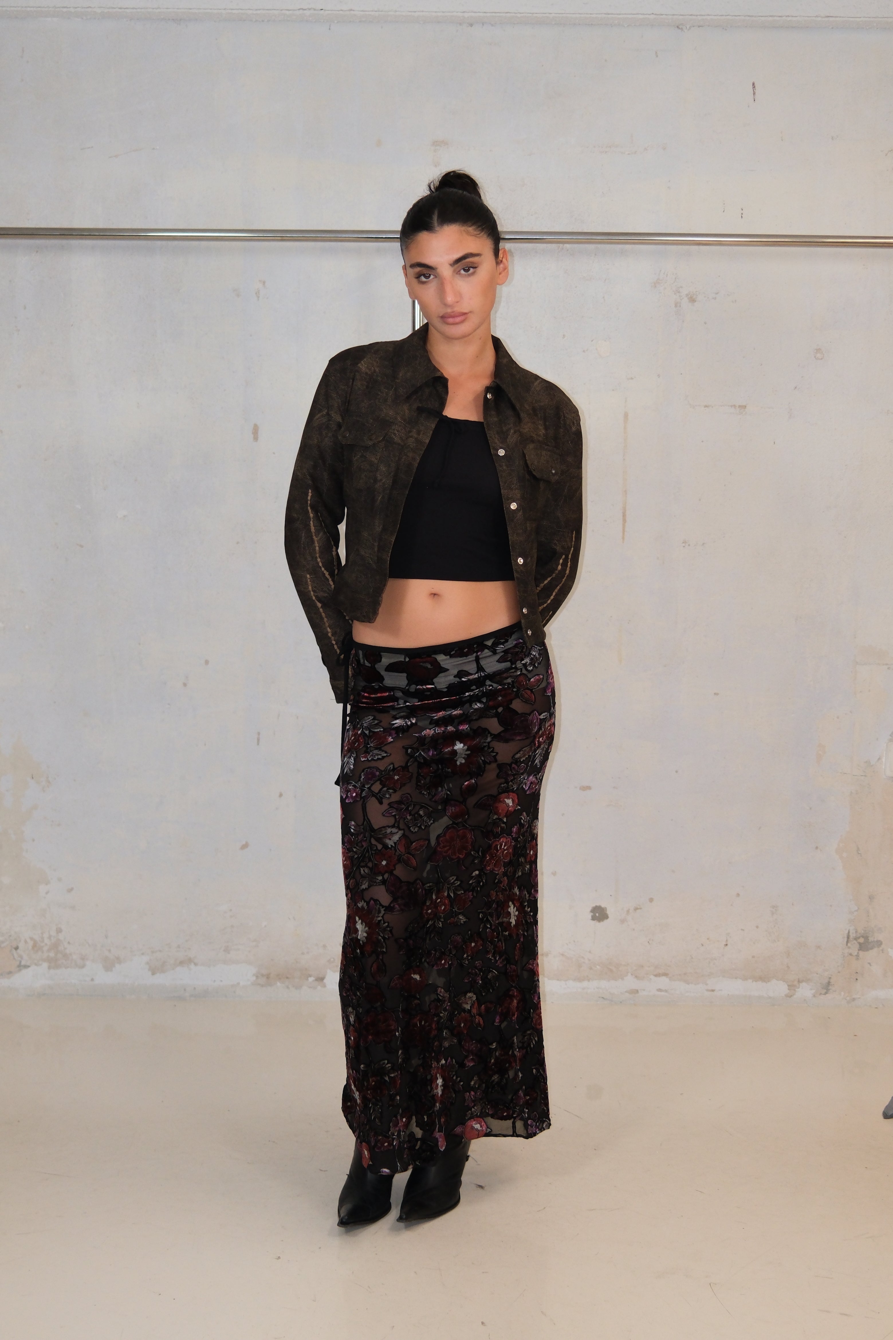 WASHED DARK GREEN JACKET