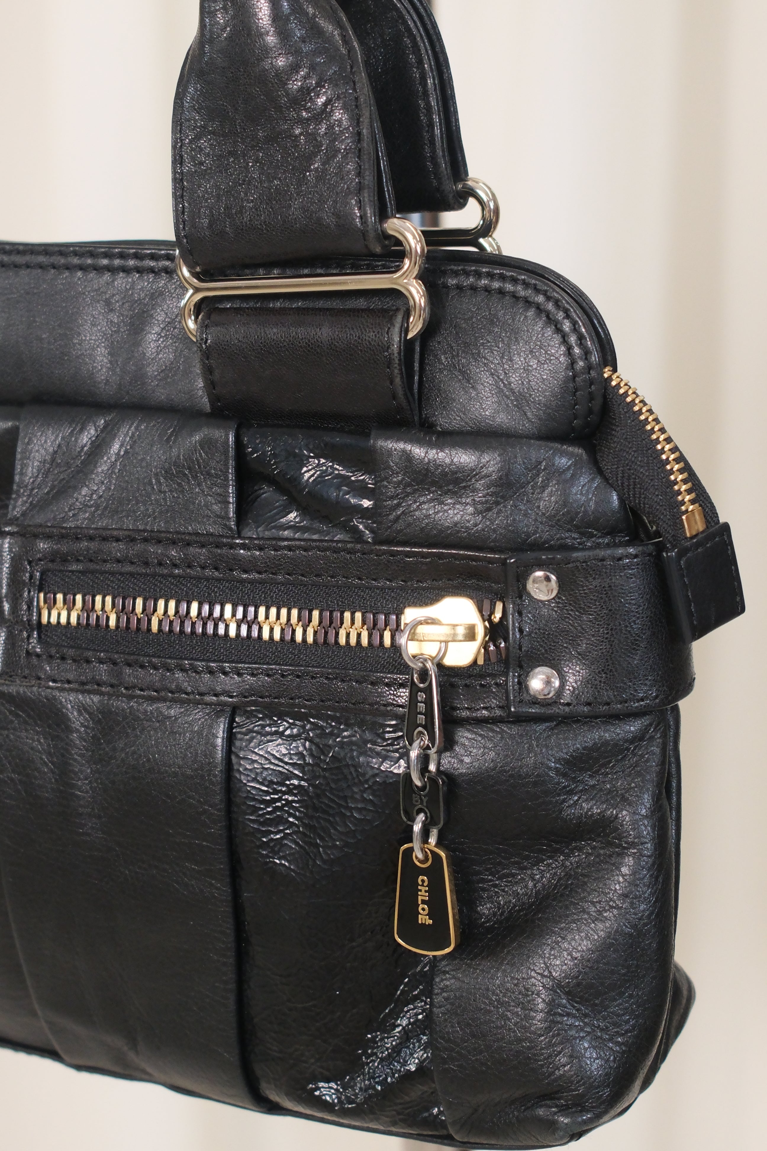 See By Chloe Black Bag with Gold Details