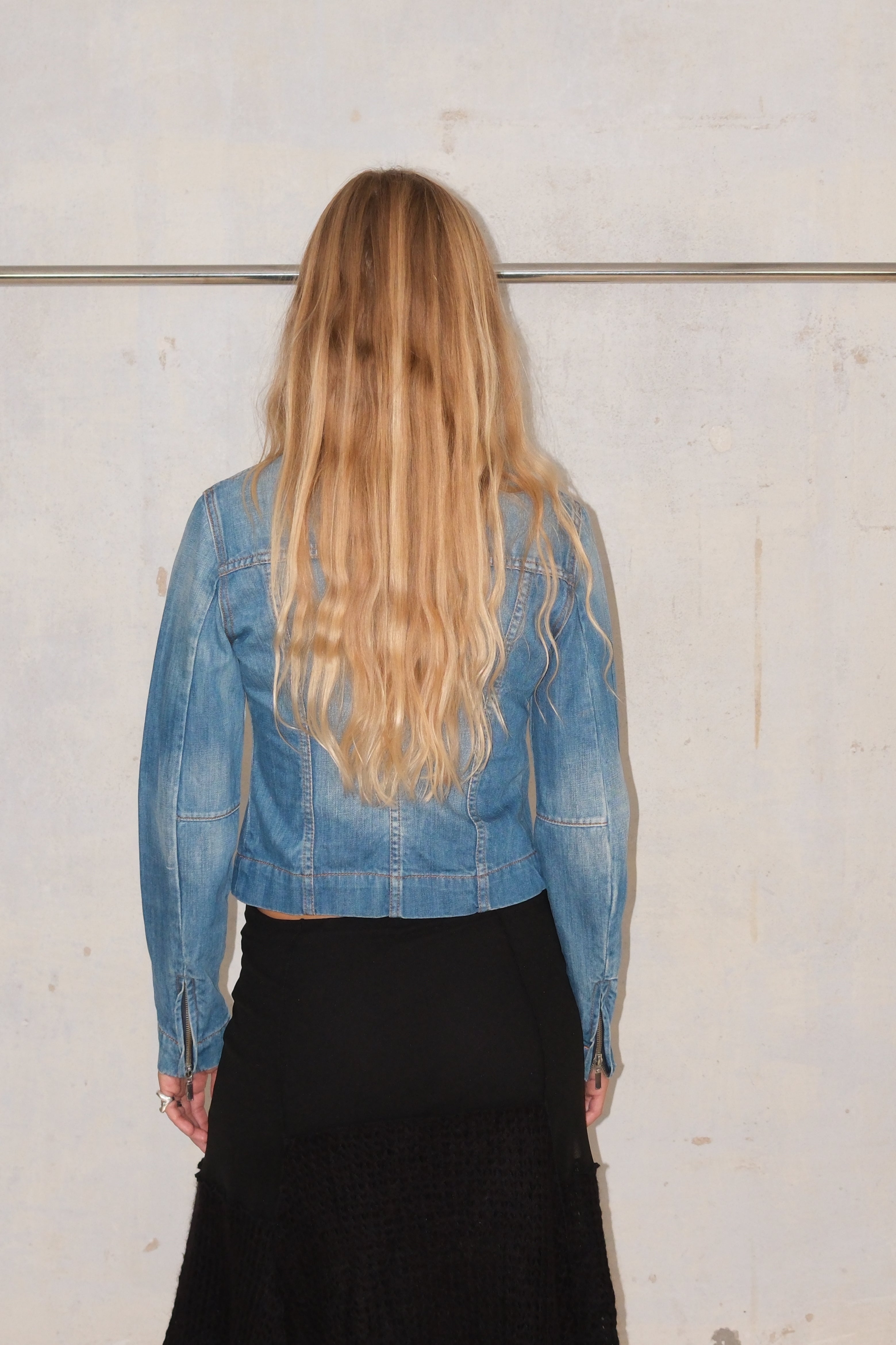 2 WAY ZIP DENIM CLASSIC JACKET